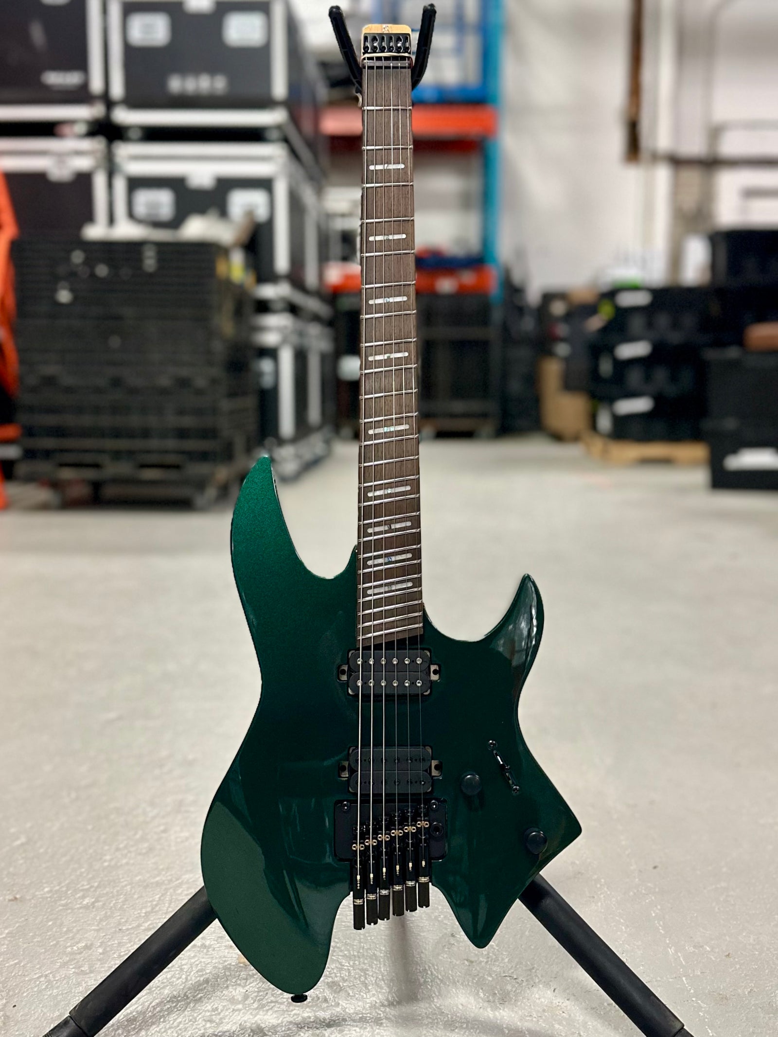 Sire Larry Carlton X6 Headless Guitar, Metallic Green