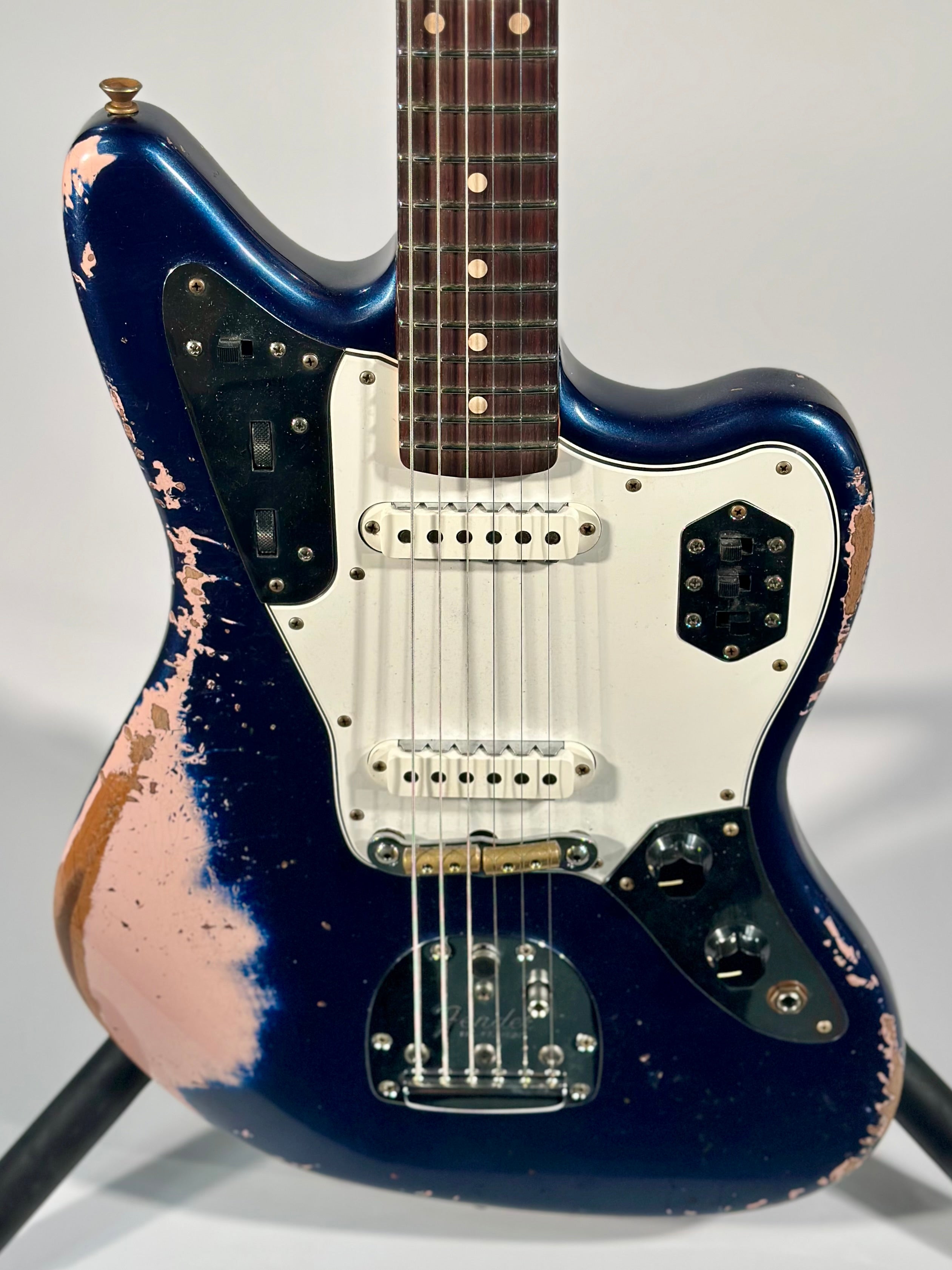 Fender Custom Shop 1962 Jaguar Heavy Relic, Baltic Blue over Shell Pink