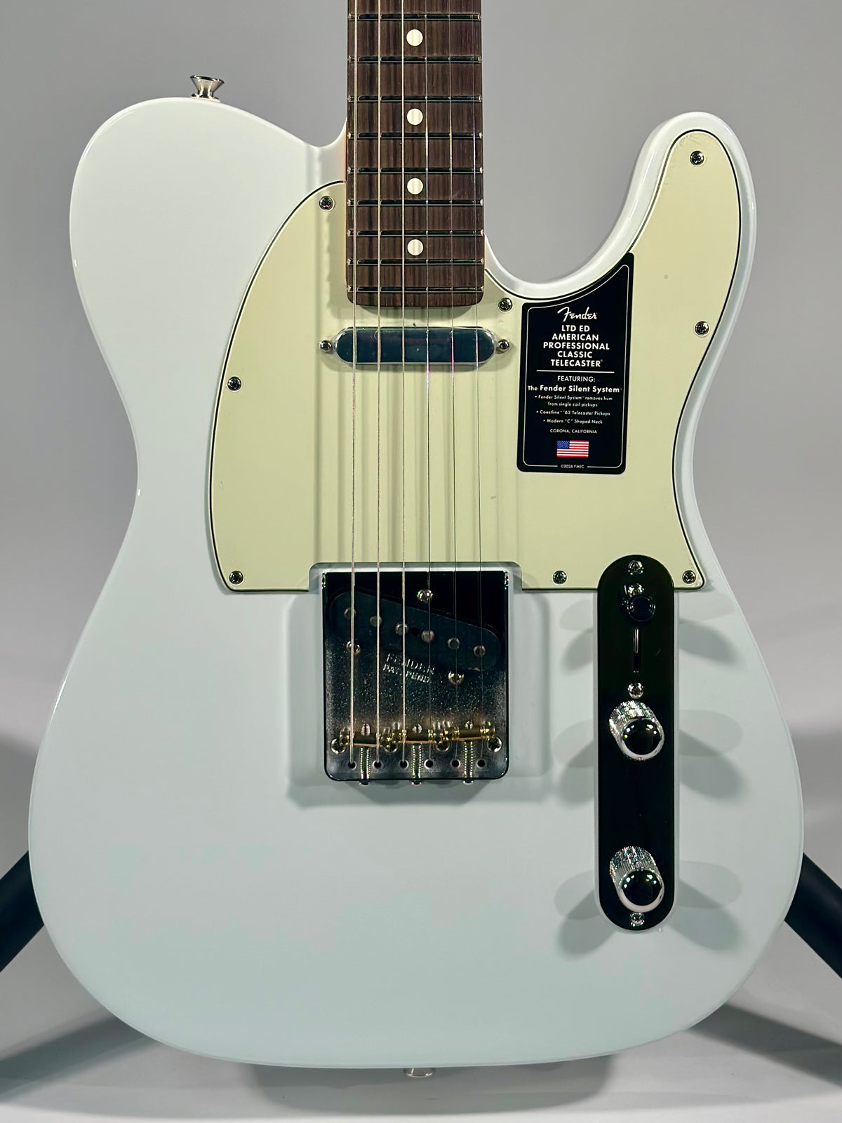 Fender Limited Edition American Professional Classic Silent System Telecaster, Sonic Blue