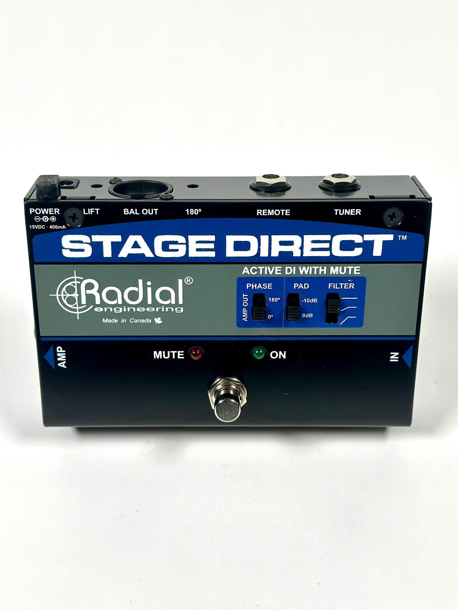 Radial Stage Direct Active DI w/Muting