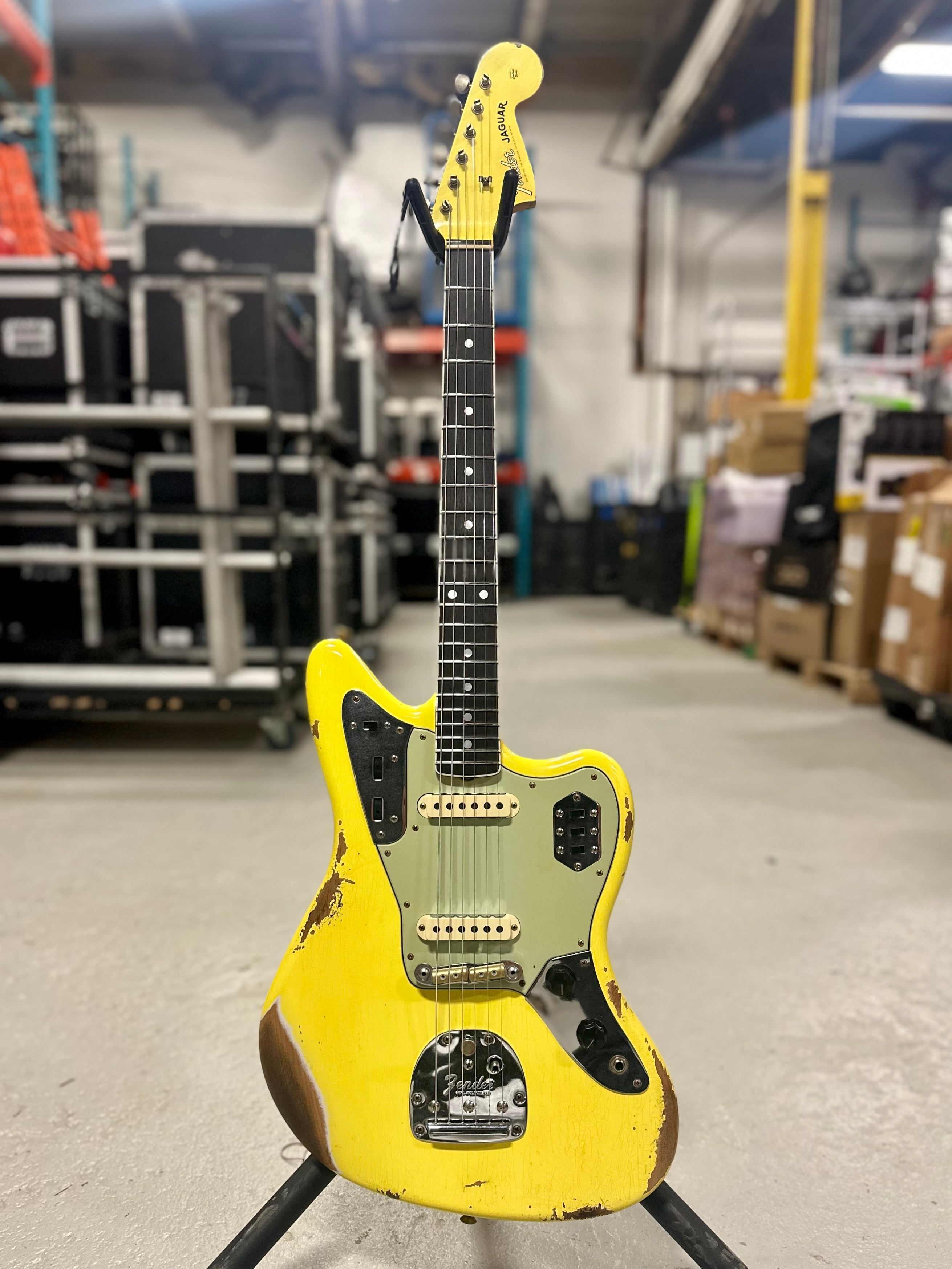 Fender Custom Shop 1965 Jaguar Heavy Relic, Faded Graffiti Yellow