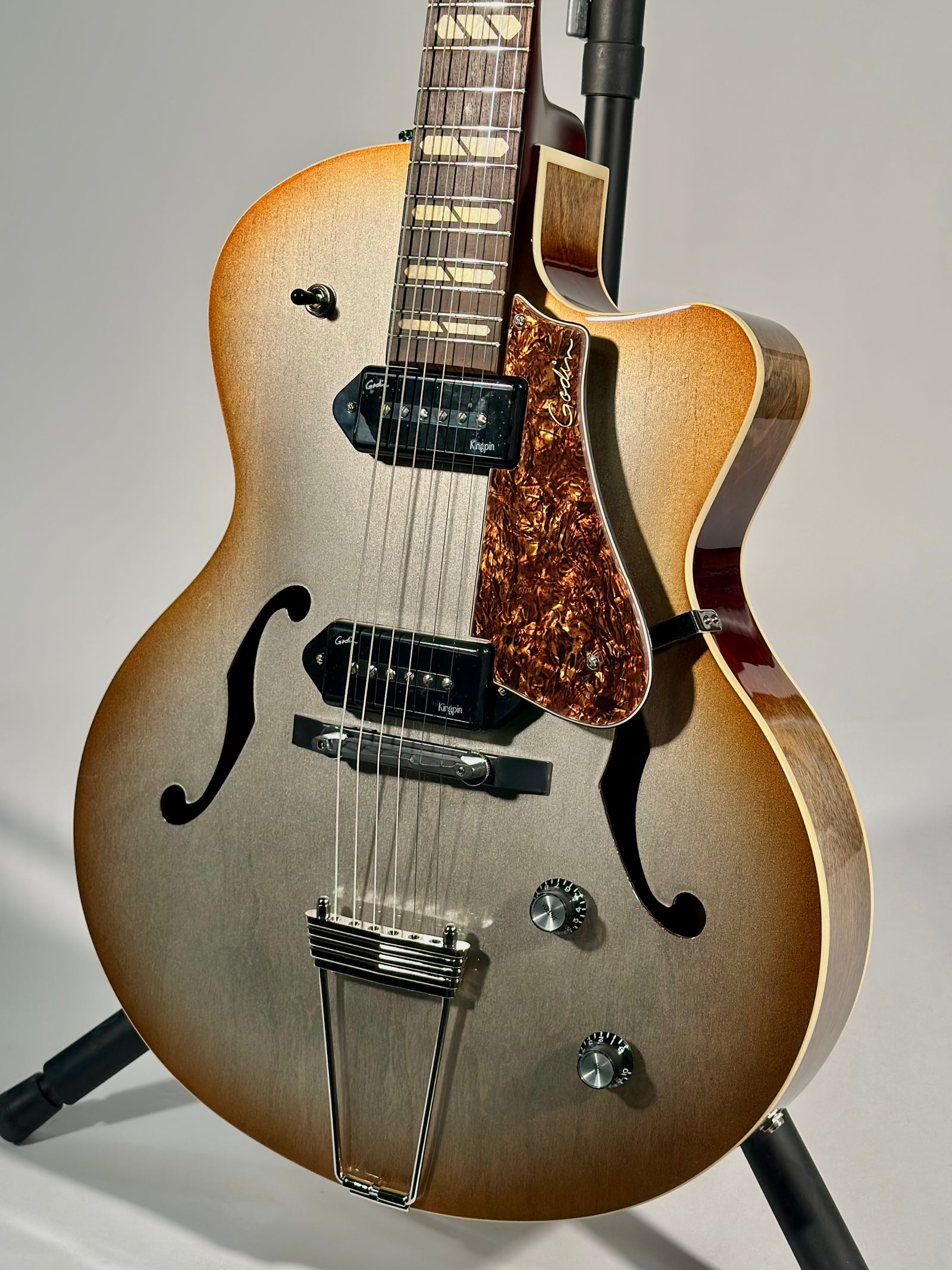 Godin 5th Avenue Kingpin II DLX, Copper Burst HG