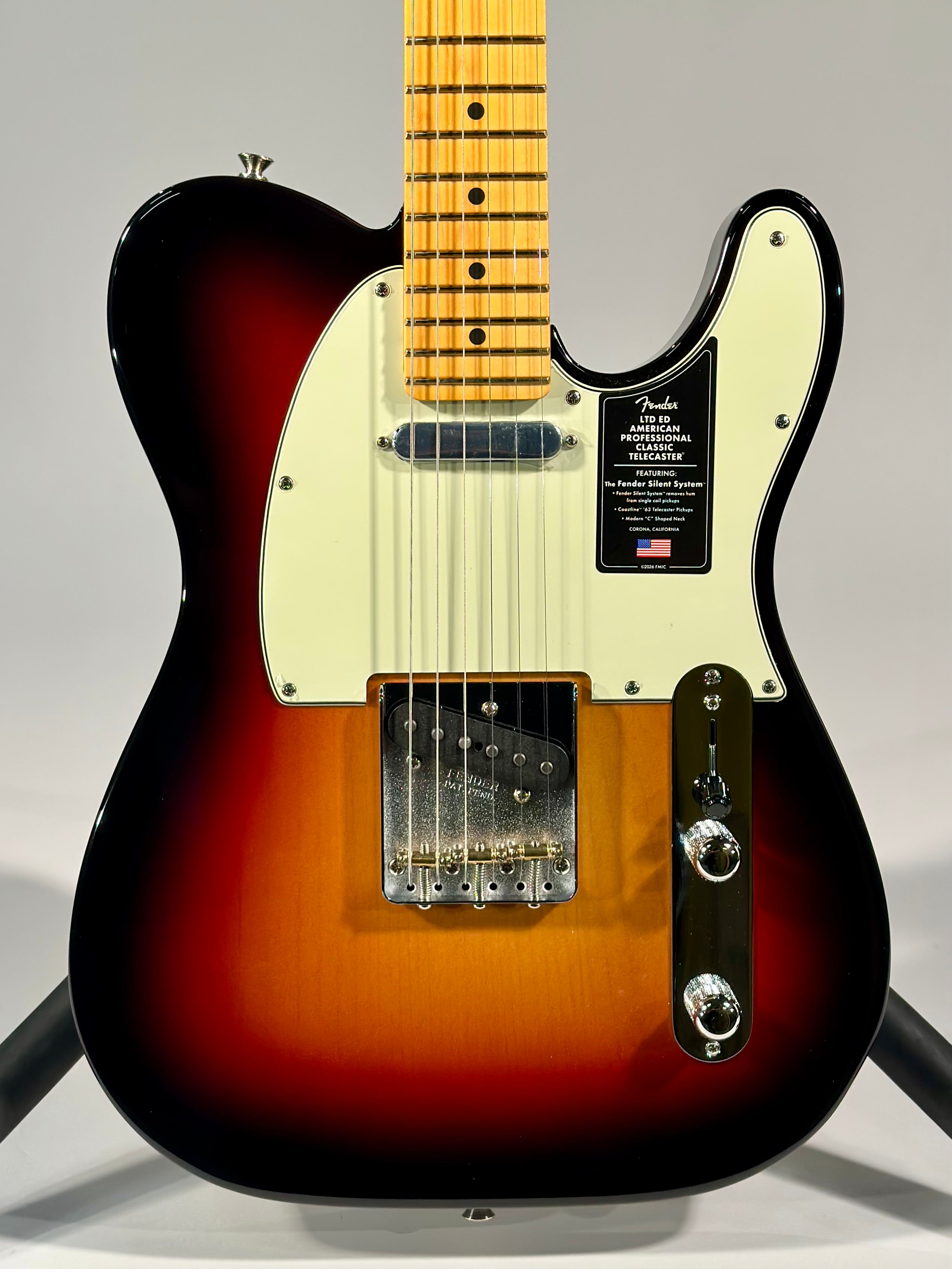 Fender Limited Edition American Professional Classic Silent System Telecaster, 3-Color Sunburst