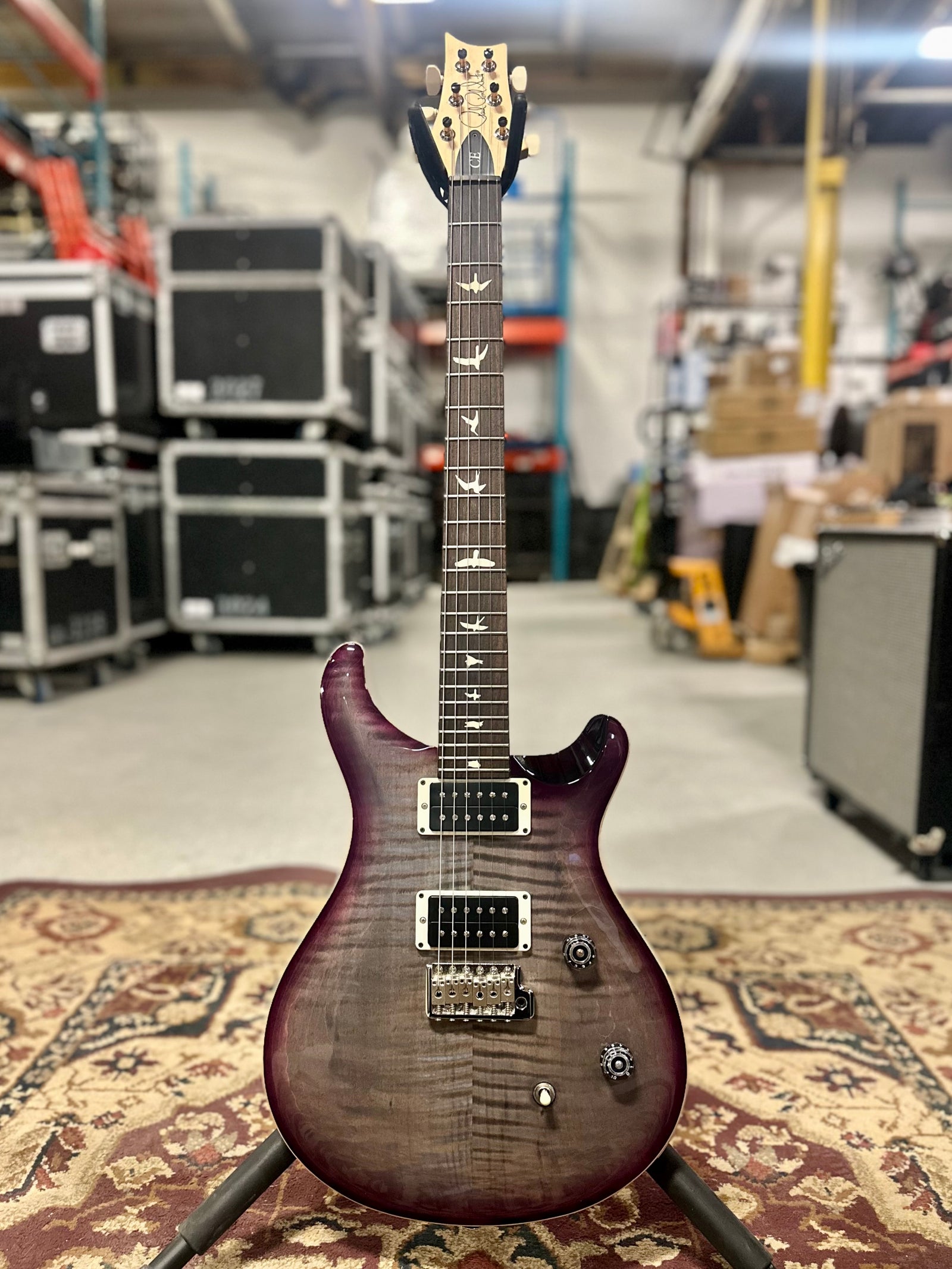 PRS CE 24, Faded Gray Black Purple Burst (Trade In)