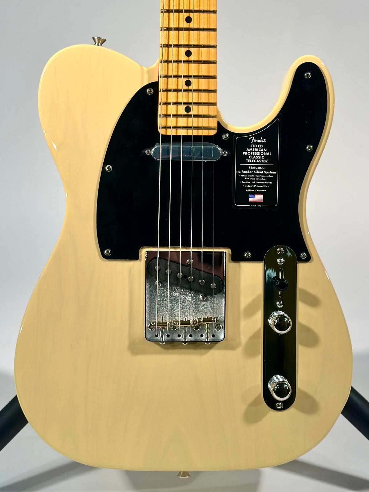 Fender Limited Edition American Professional Classic Silent System Telecaster, Vintage Blonde