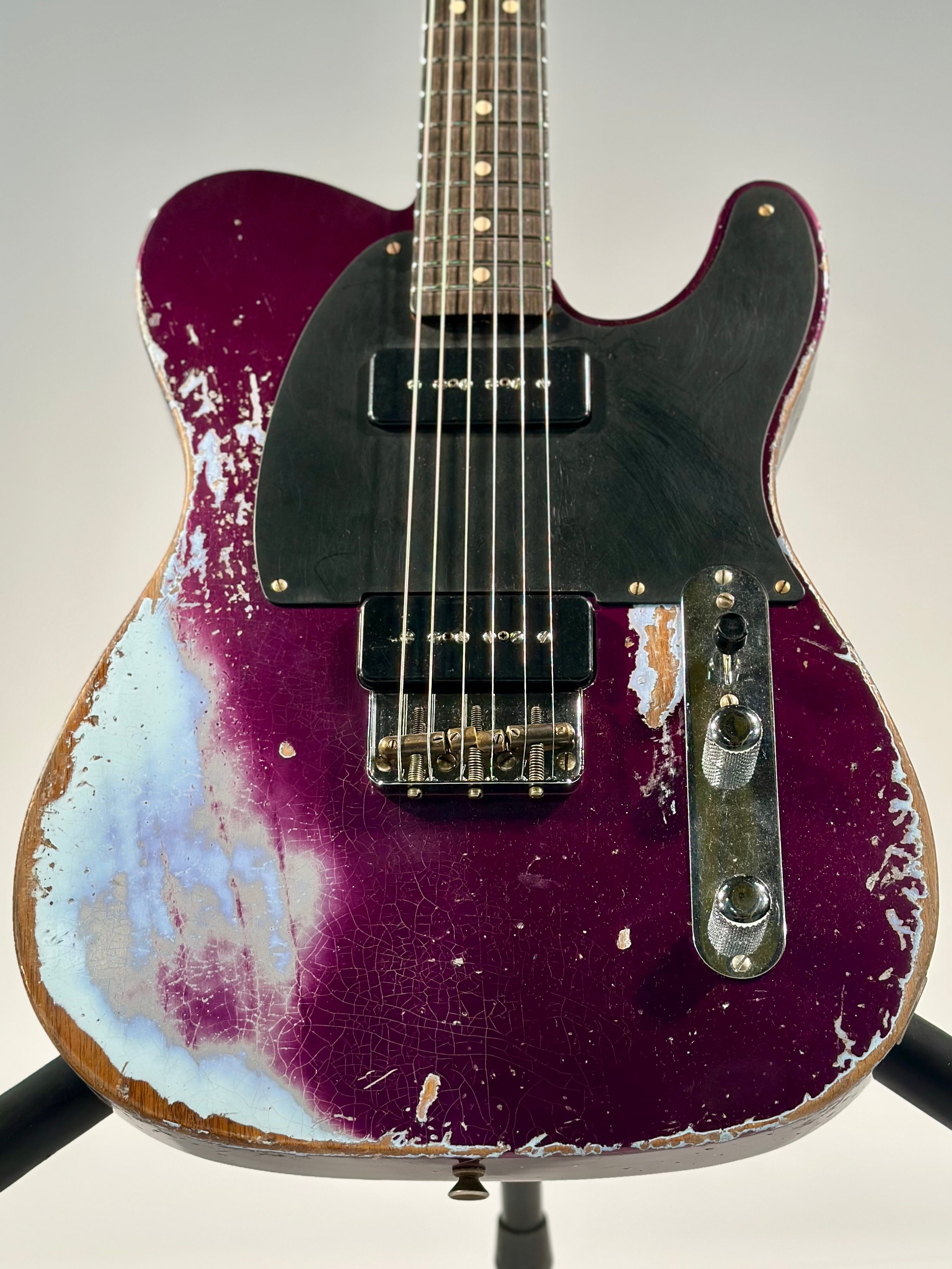 Fender Custom Shop 1951 Nocaster Super Heavy Relic, Plum Purple Metallic/Sonic Blue