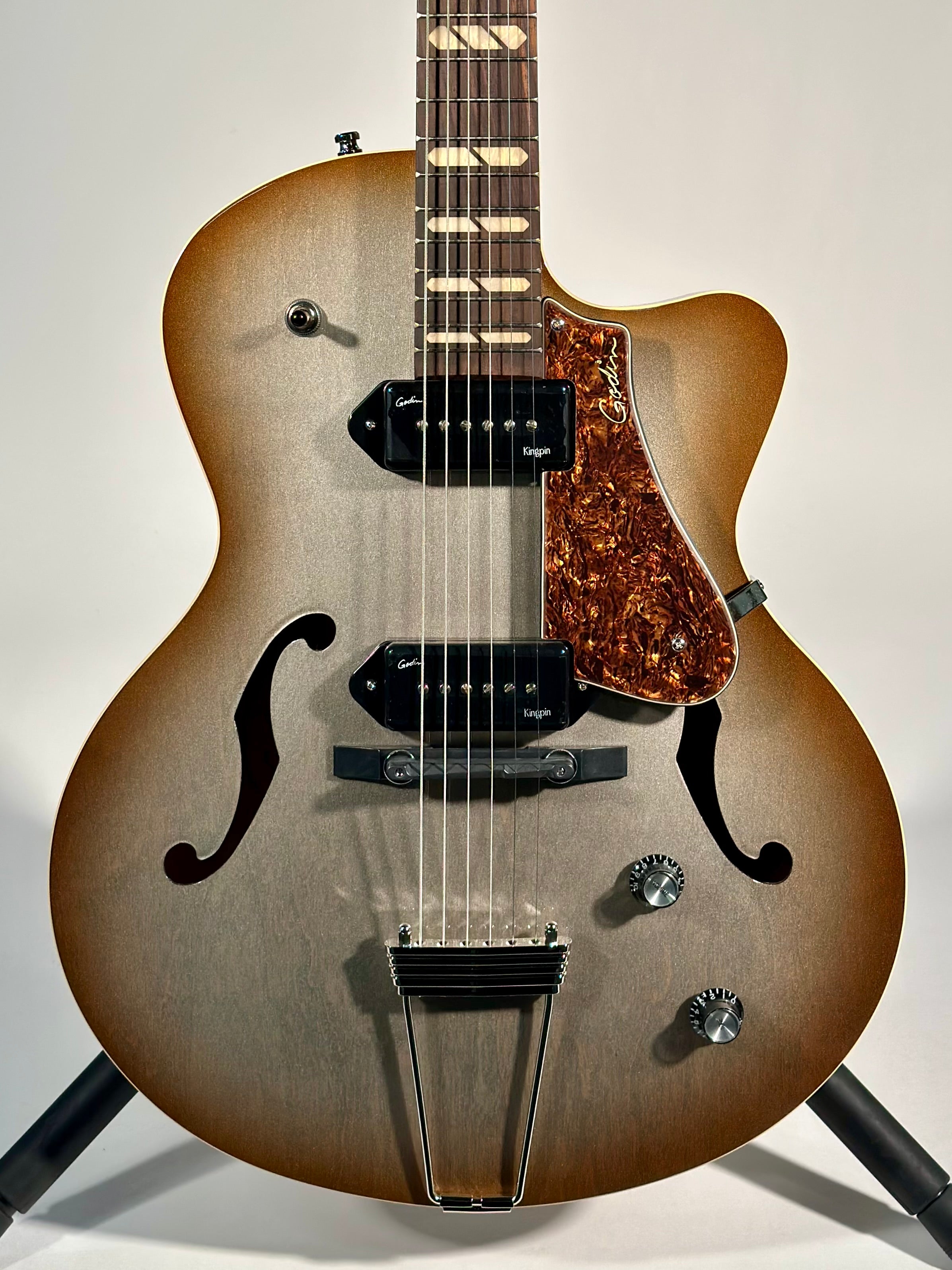 Godin 5th Avenue Kingpin II DLX, Copper Burst HG