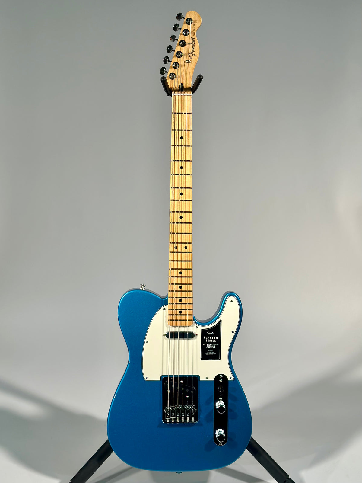Fender 75th Anniversary Player II Baritone Telecaster, Lake Placid Blue