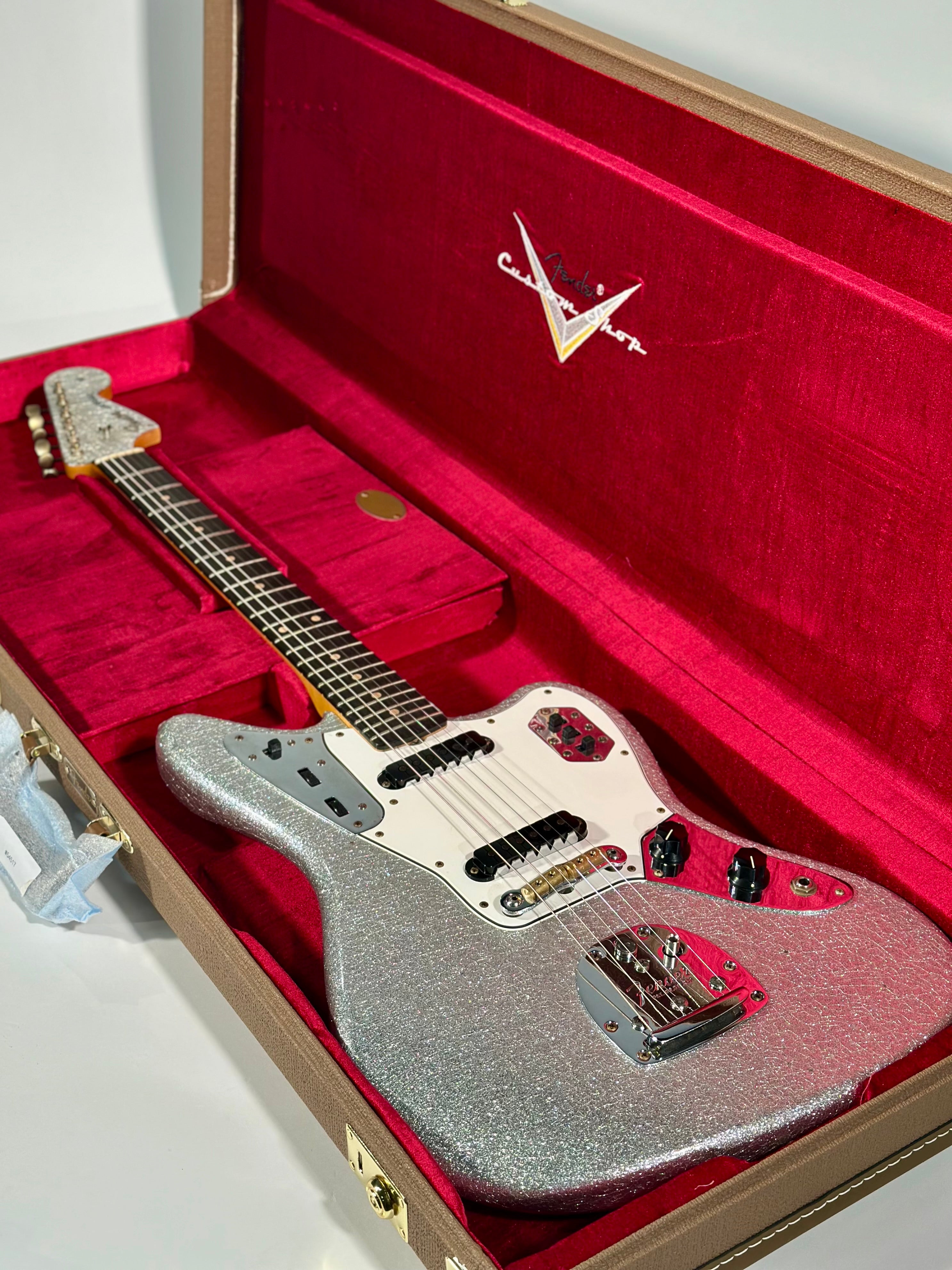 Fender Custom Shop 1962 Jaguar Journeyman, Silver Sparkle