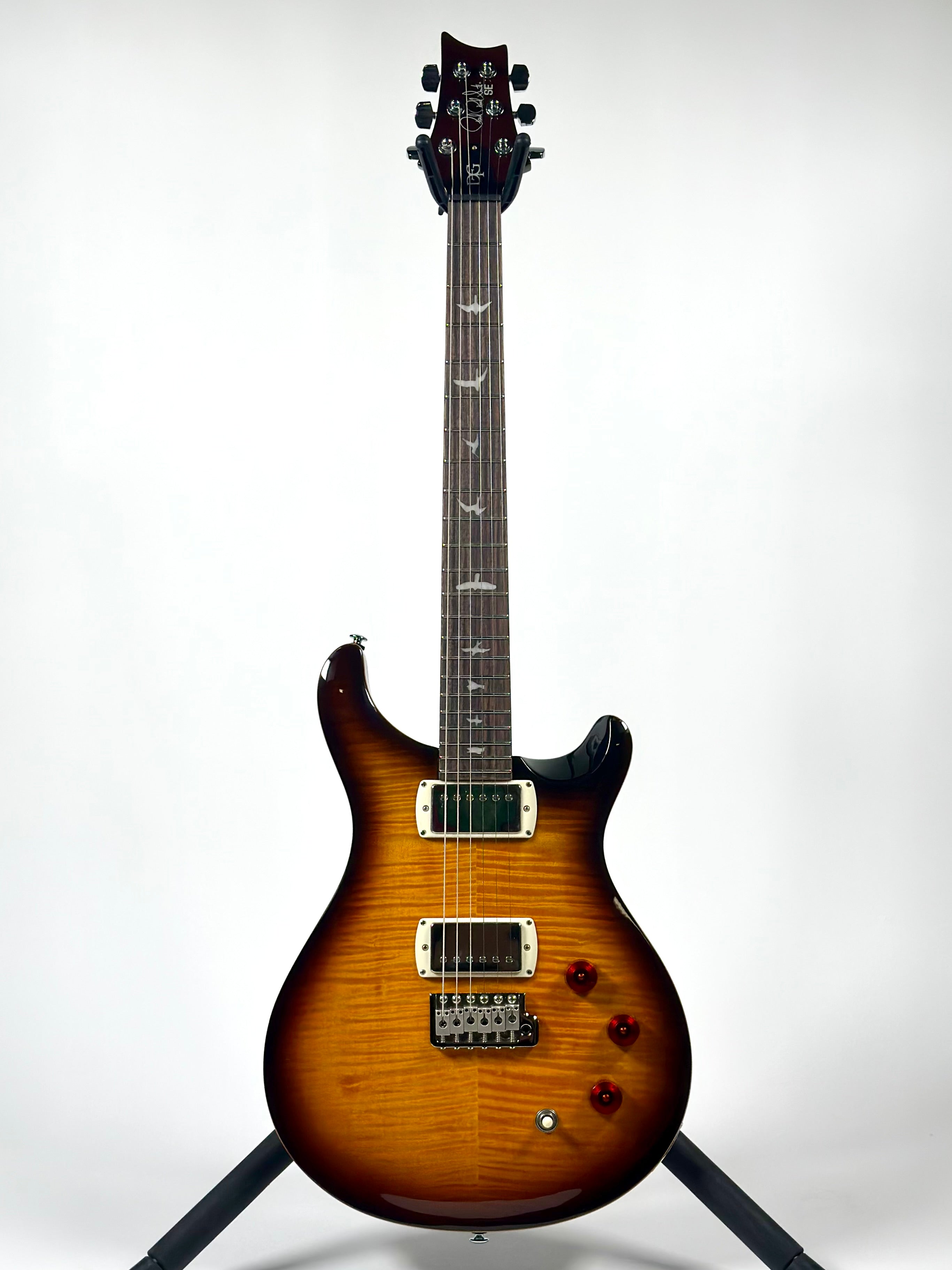 PRS SE DGT Birds, McCarty Tobacco Sunburst