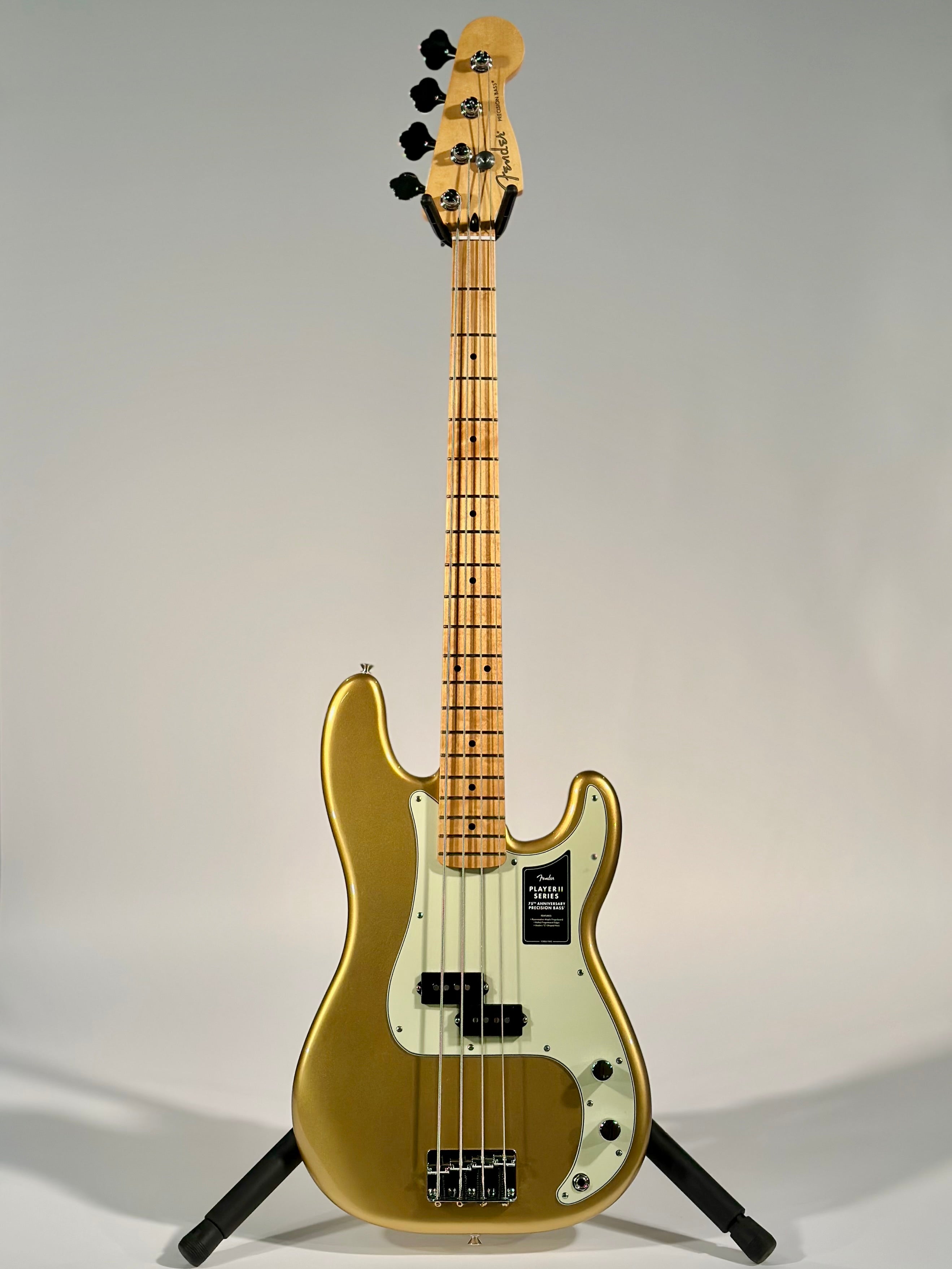 Fender 75th Anniversary Player II Precision Bass, Aztec Gold