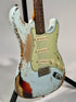 Fender Custom Shop Limited Edition 1961 Stratocaster Super Heavy Relic, Aged Sonic Blue Over 3-Tone Sunburst