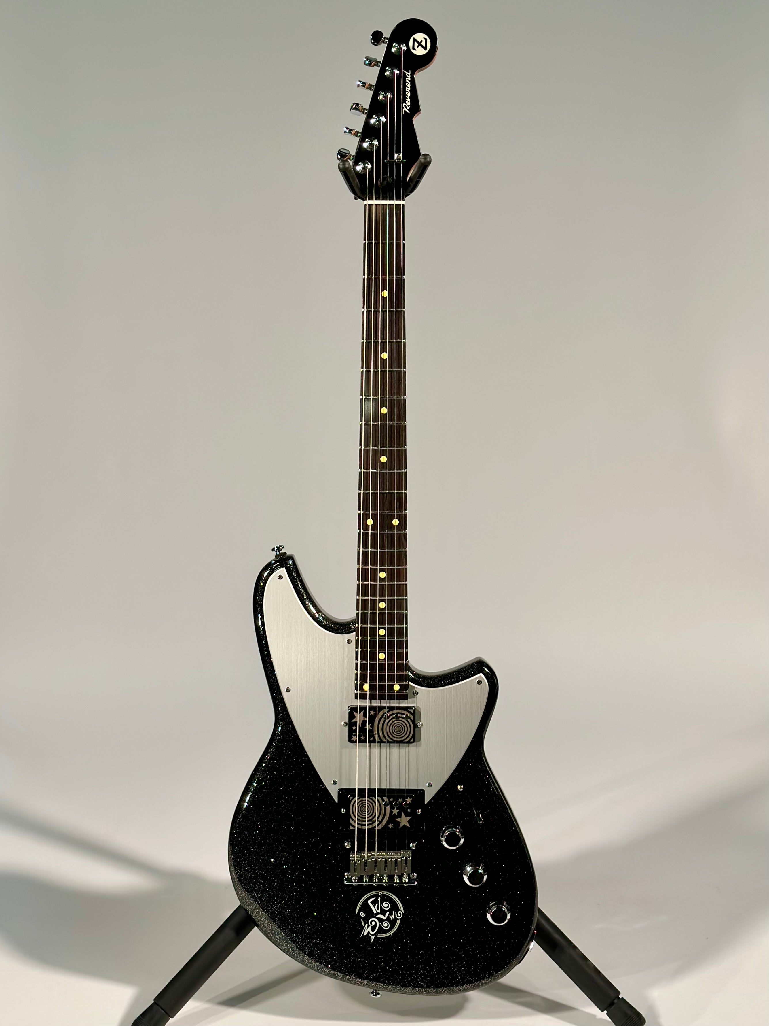 Reverend Billy Corgan Signature Drop-Z Infinite Sadness Edition, Black Sparkle