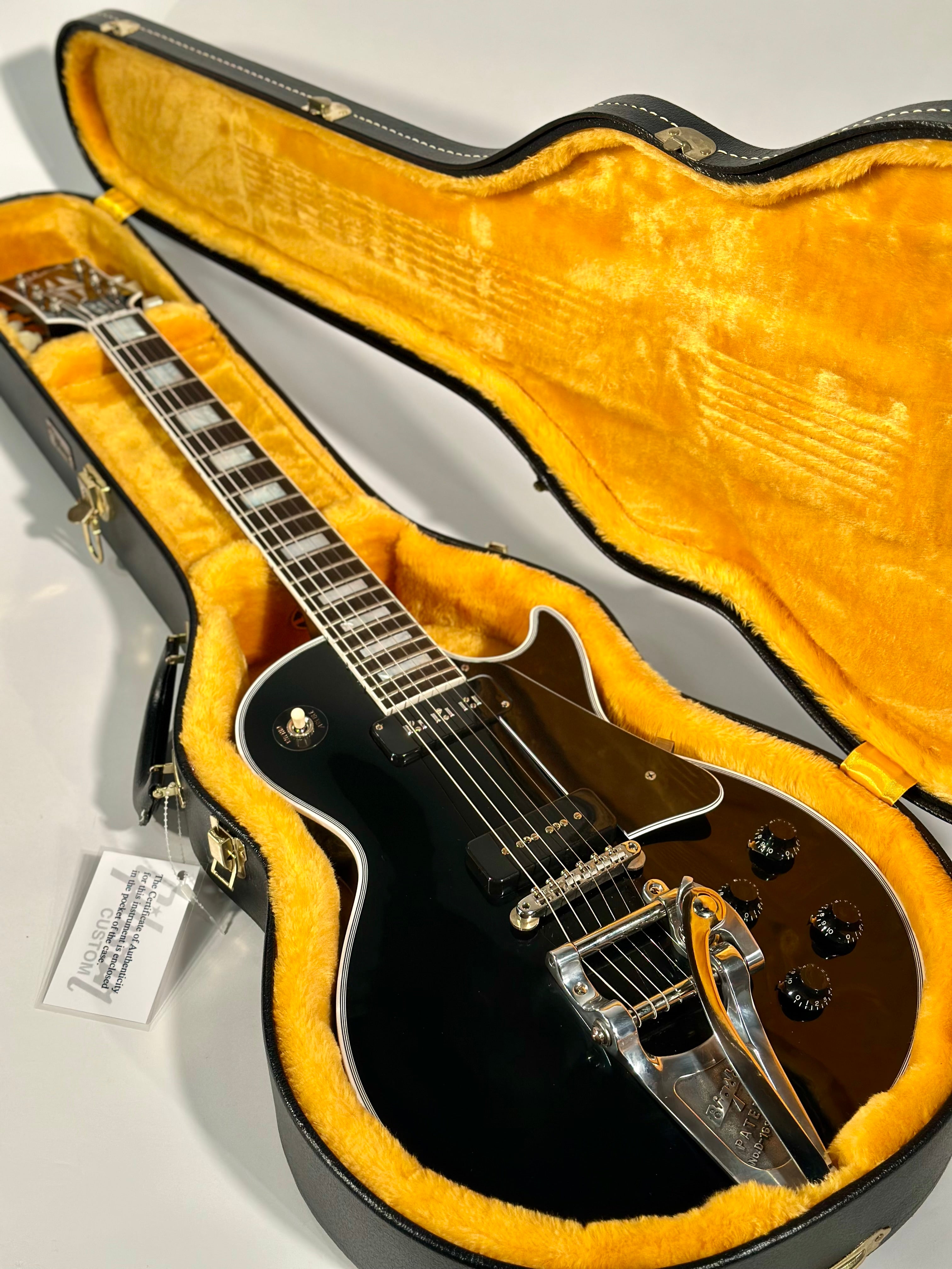 Gibson Murphy Lab 1954 Les Paul Custom VOS with Bigsby, Antique Hardware, Ebony