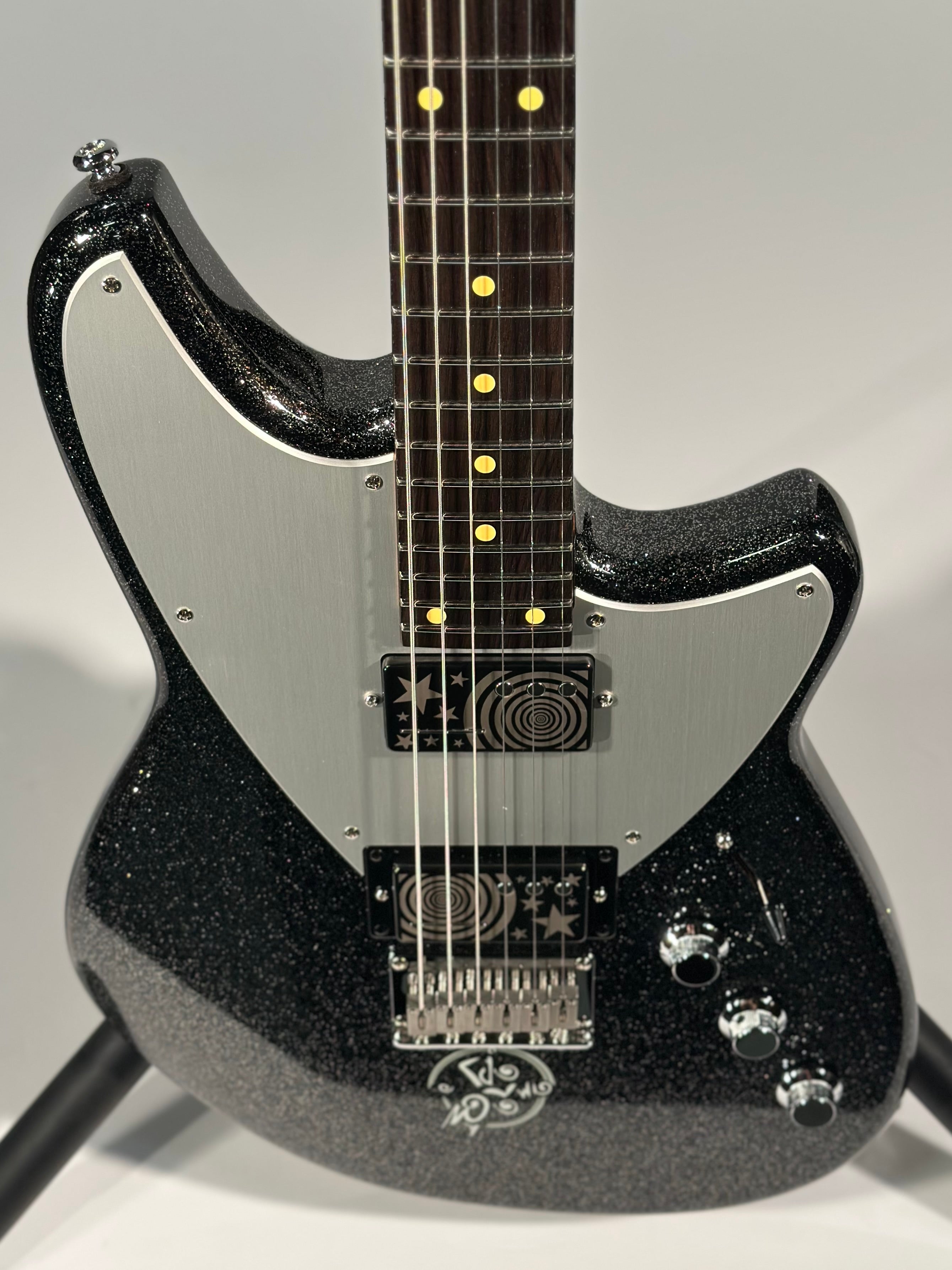 Reverend Billy Corgan Signature Drop-Z Infinite Sadness Edition, Black Sparkle