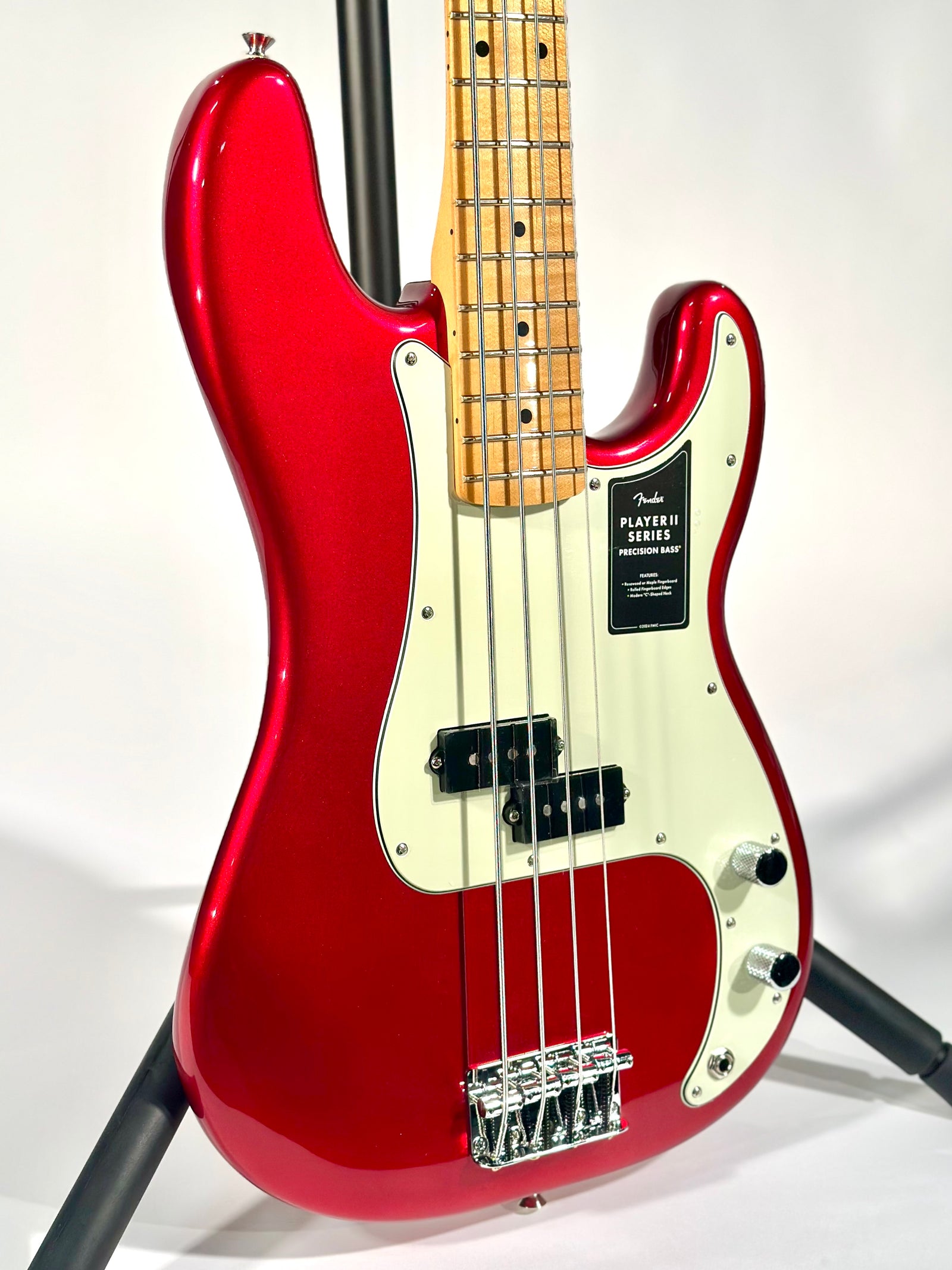 Fender 75th Anniversary Player II Precision Bass, Candy Apple Red