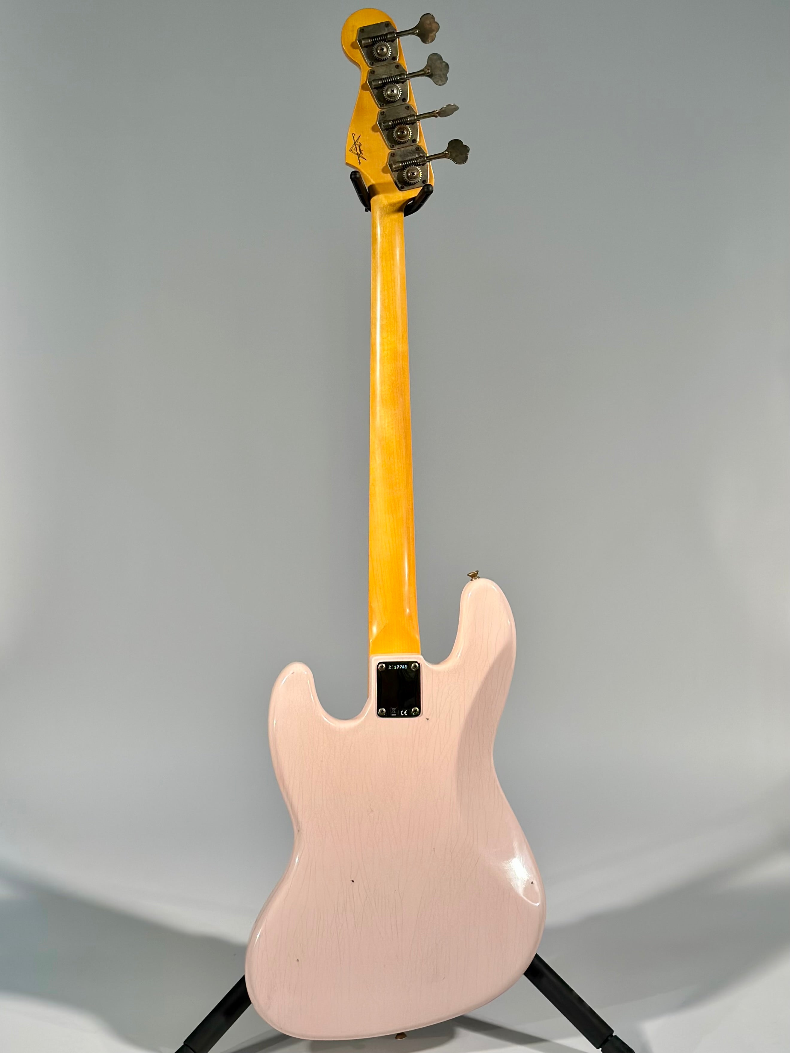 Fender Custom Shop 1964 Jazz Bass Journeyman Relic, Flash Pink/Olympic White