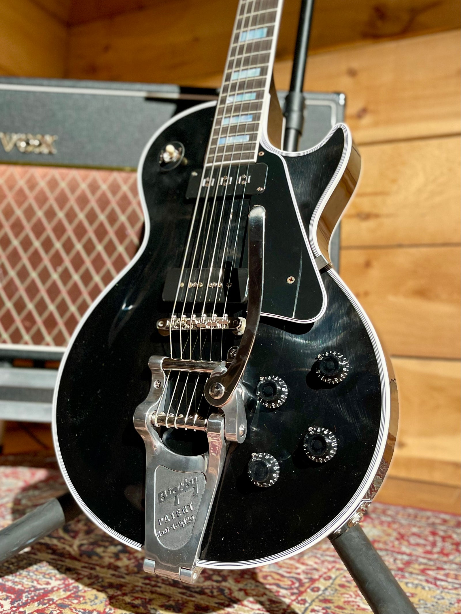Gibson Murphy Lab 1954 Les Paul Custom VOS with Bigsby, Antique Hardware, Ebony