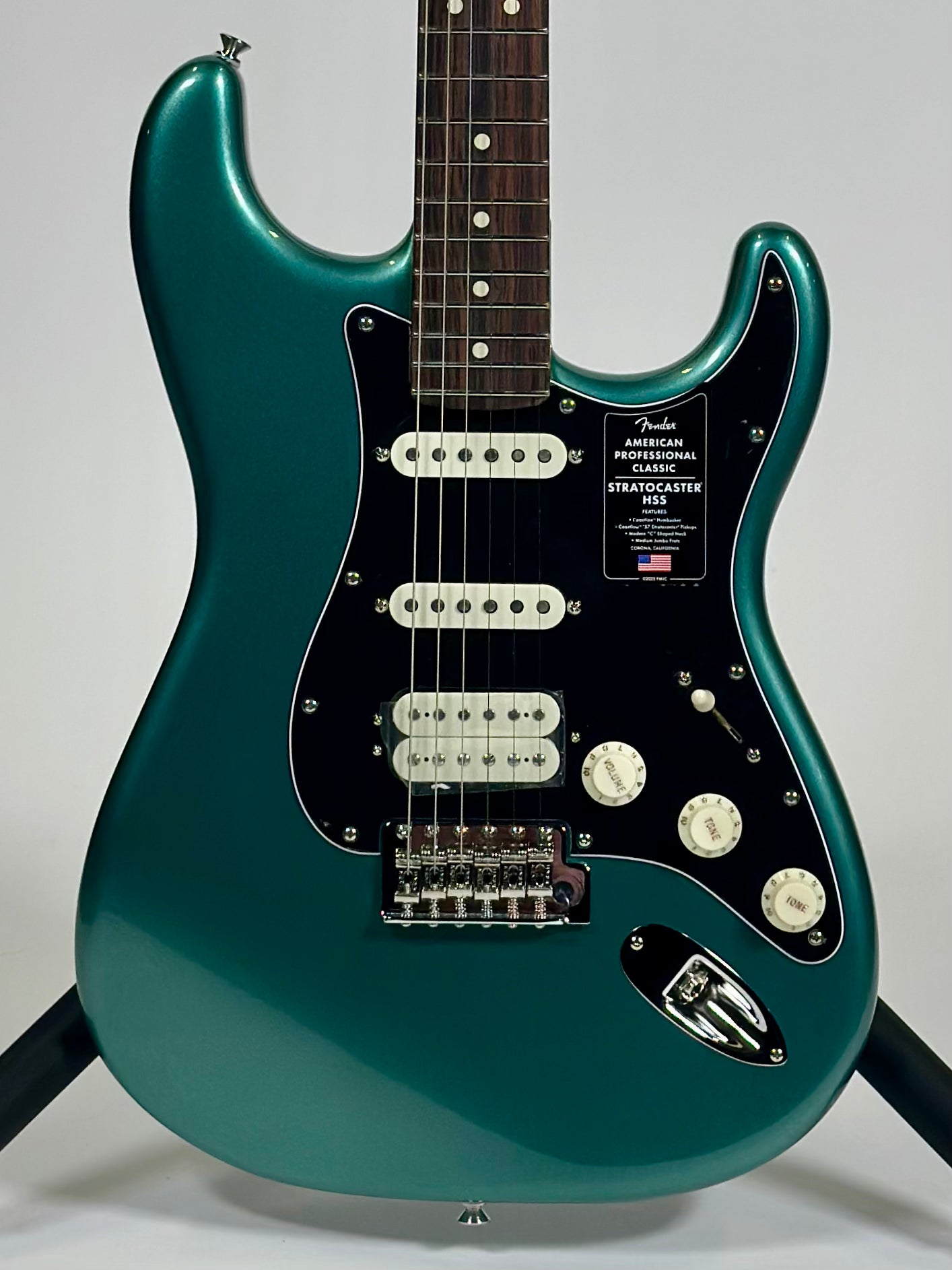 Fender American Professional Classic Stratocaster, Faded Sherwood Green Metallic