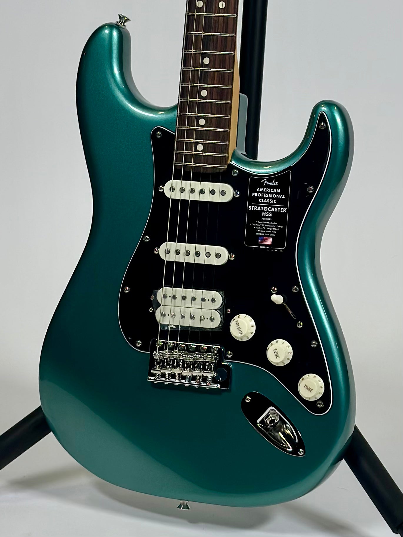 Fender American Professional Classic Stratocaster, Faded Sherwood Green Metallic