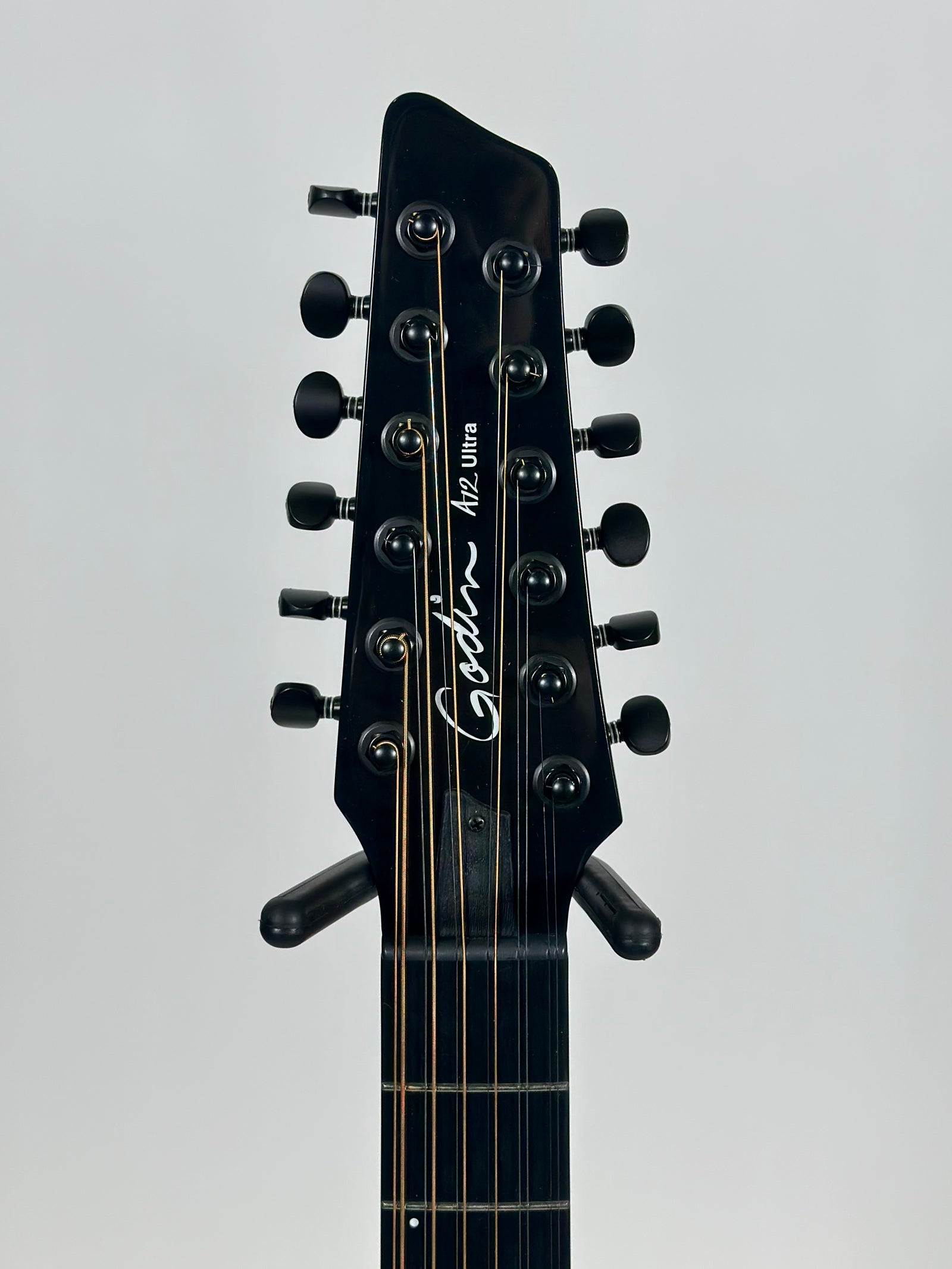Godin A12 Ultra Deluxe 12 String Electric Guitar, Natural Lightburst