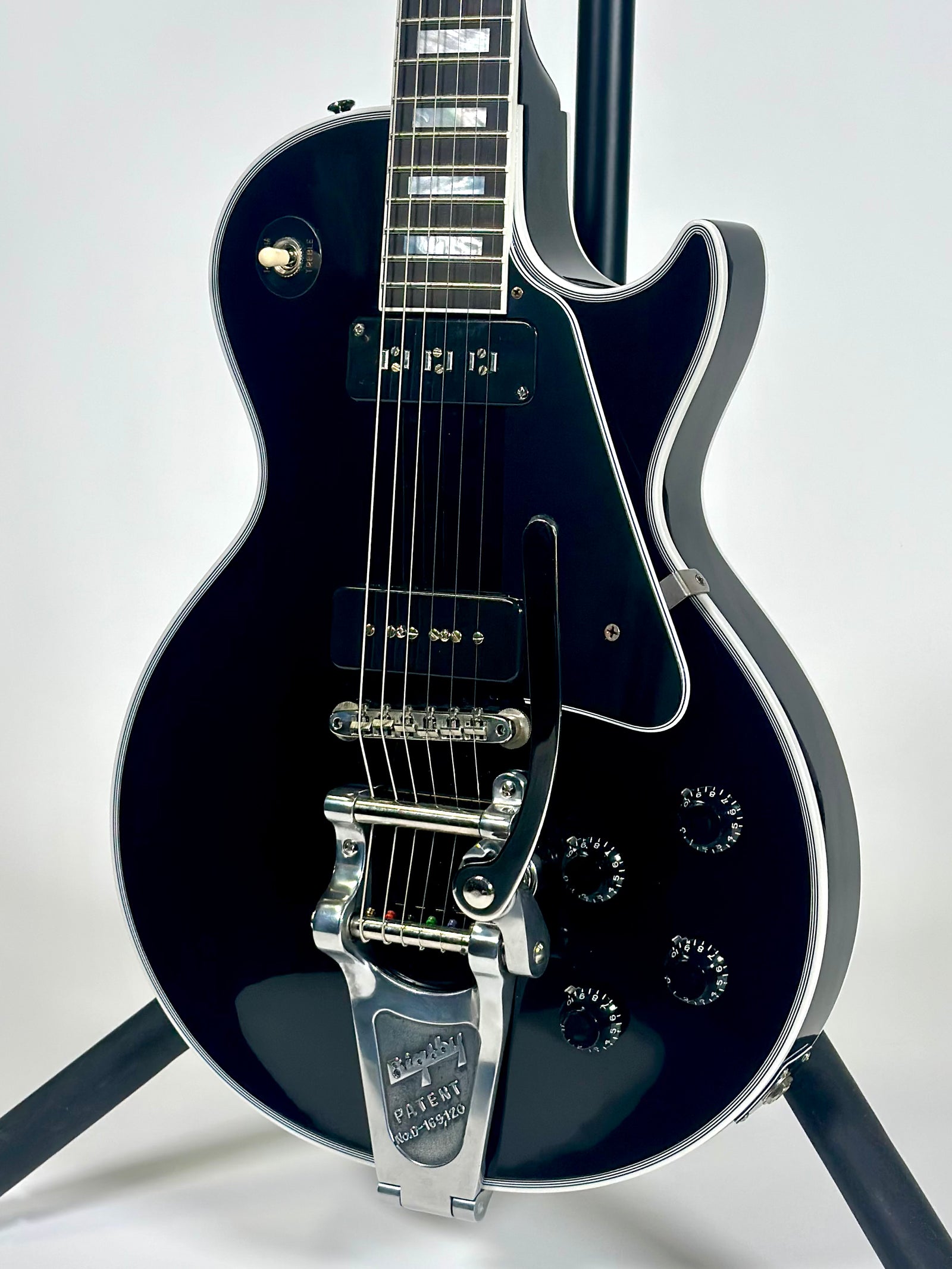 Gibson Murphy Lab 1954 Les Paul Custom VOS with Bigsby, Antique Hardware, Ebony