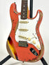 Fender Custom Shop 1965 Stratocaster Super Heavy Relic, Rosewood Fingerboard, Super Faded Aged Tahitian Coral over 3-Colour Sunburst