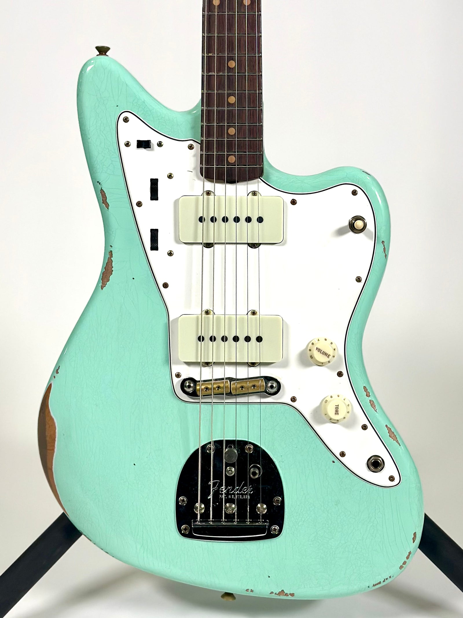 Fender Custom Shop 1963 Jazzmaster Relic, Rosewood Fingerboard, Aged Surf Green