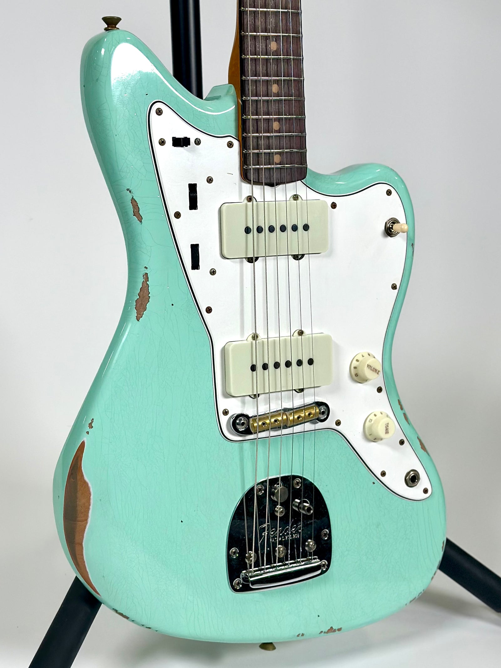 Fender Custom Shop 1963 Jazzmaster Relic, Rosewood Fingerboard, Aged Surf Green
