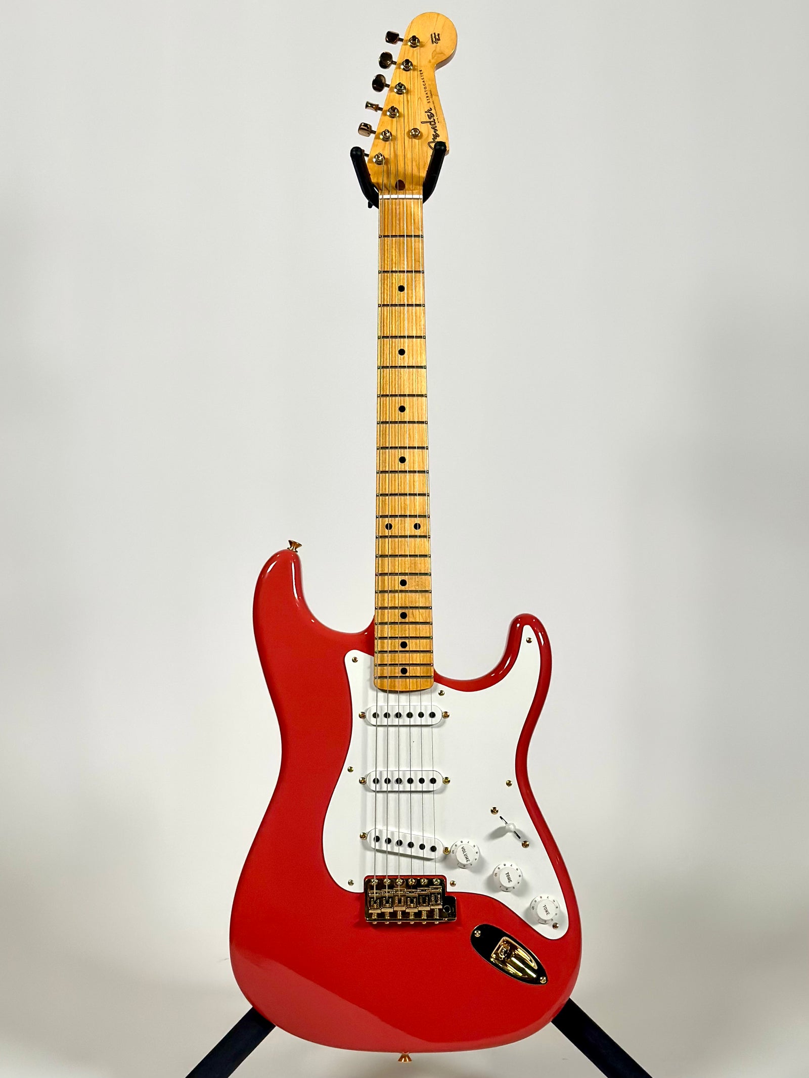 Fender Custom Shop '55 Stratocaster DLX Closet Classic, Faded Aged Fiesta Red