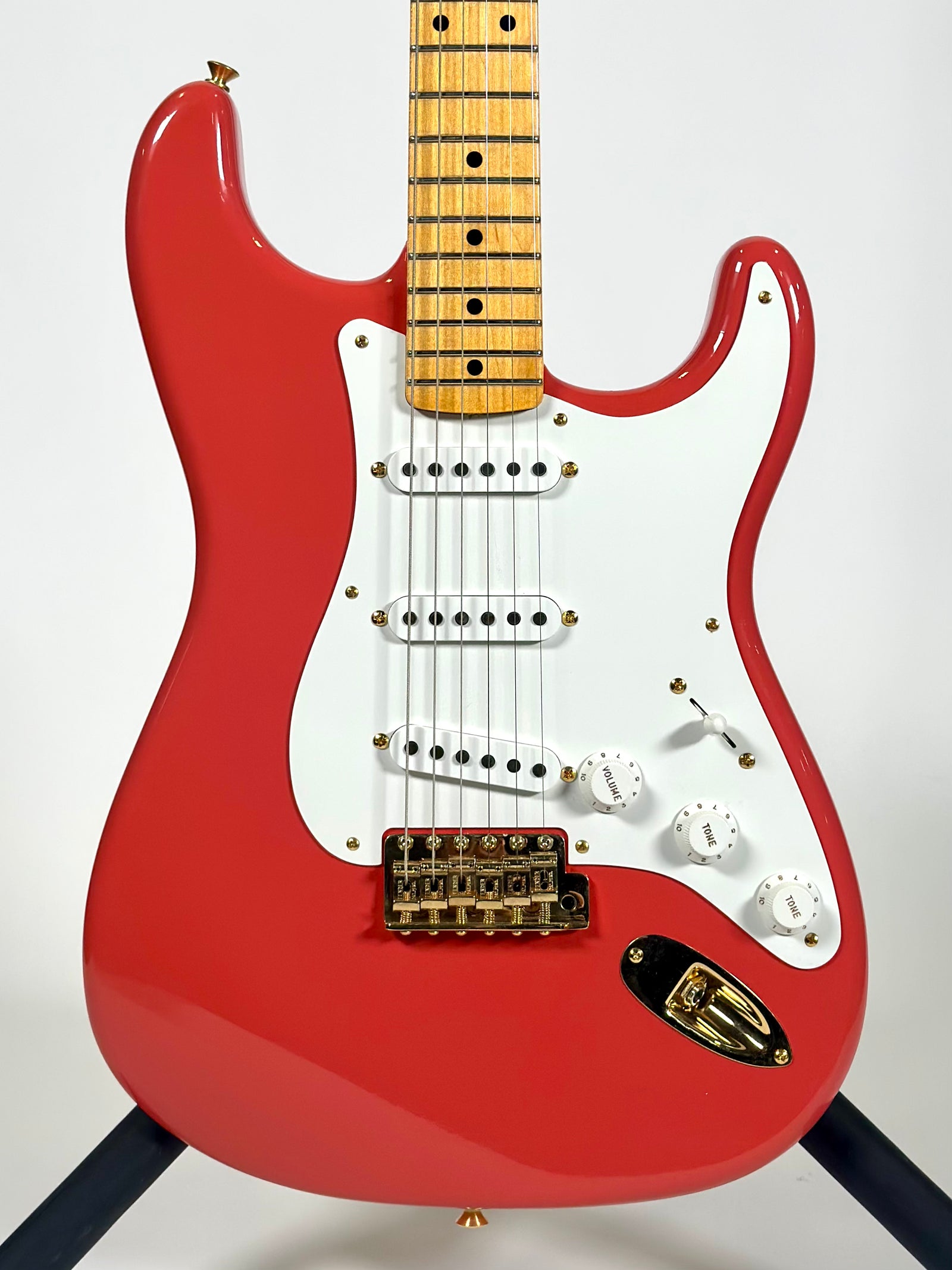 Fender Custom Shop '55 Stratocaster DLX Closet Classic, Faded Aged Fiesta Red