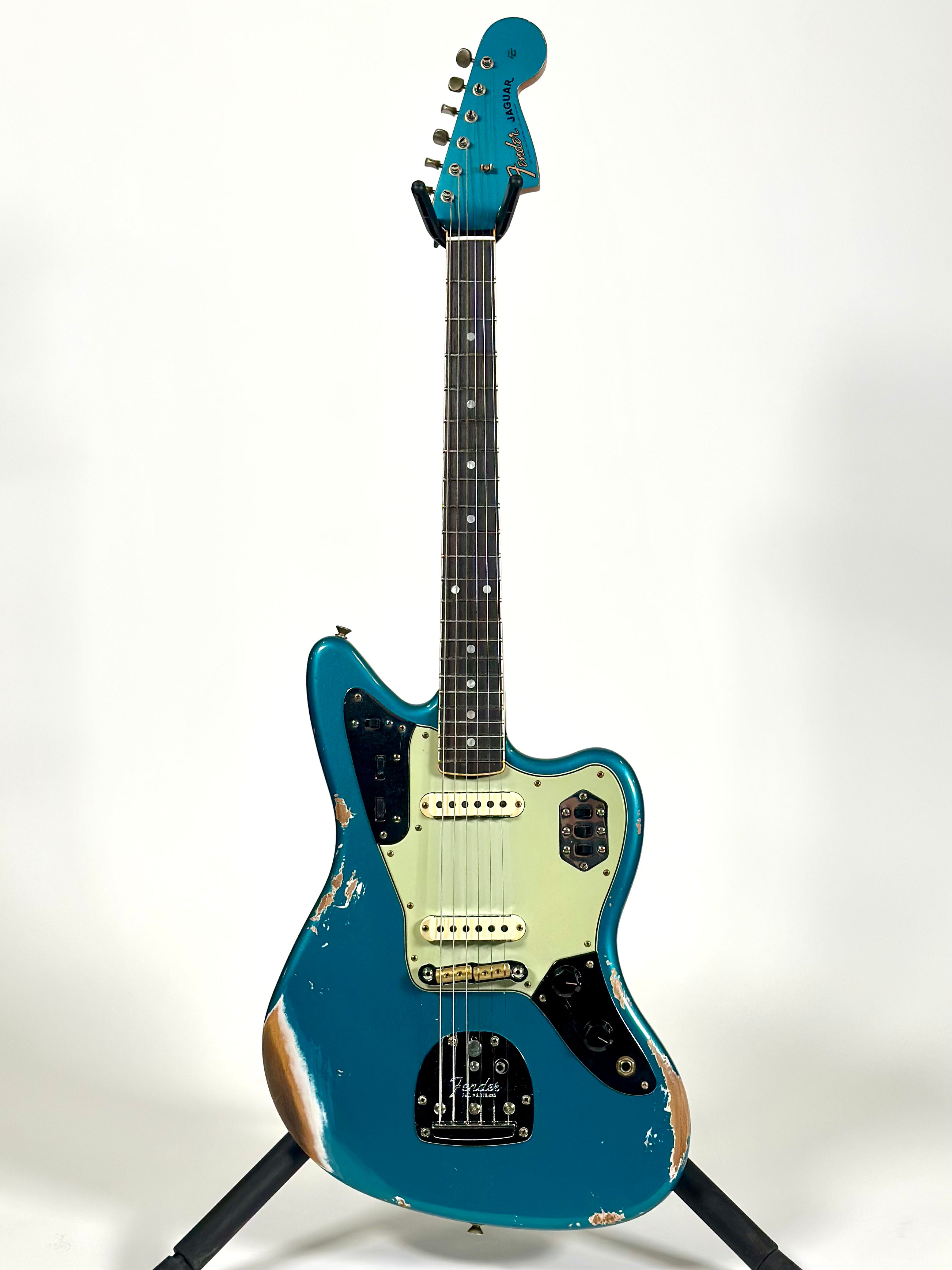 Fender Custom Shop 1965 Jaguar Heavy Relic, Rosewood Fingerboard, Faded Ocean Turquoise