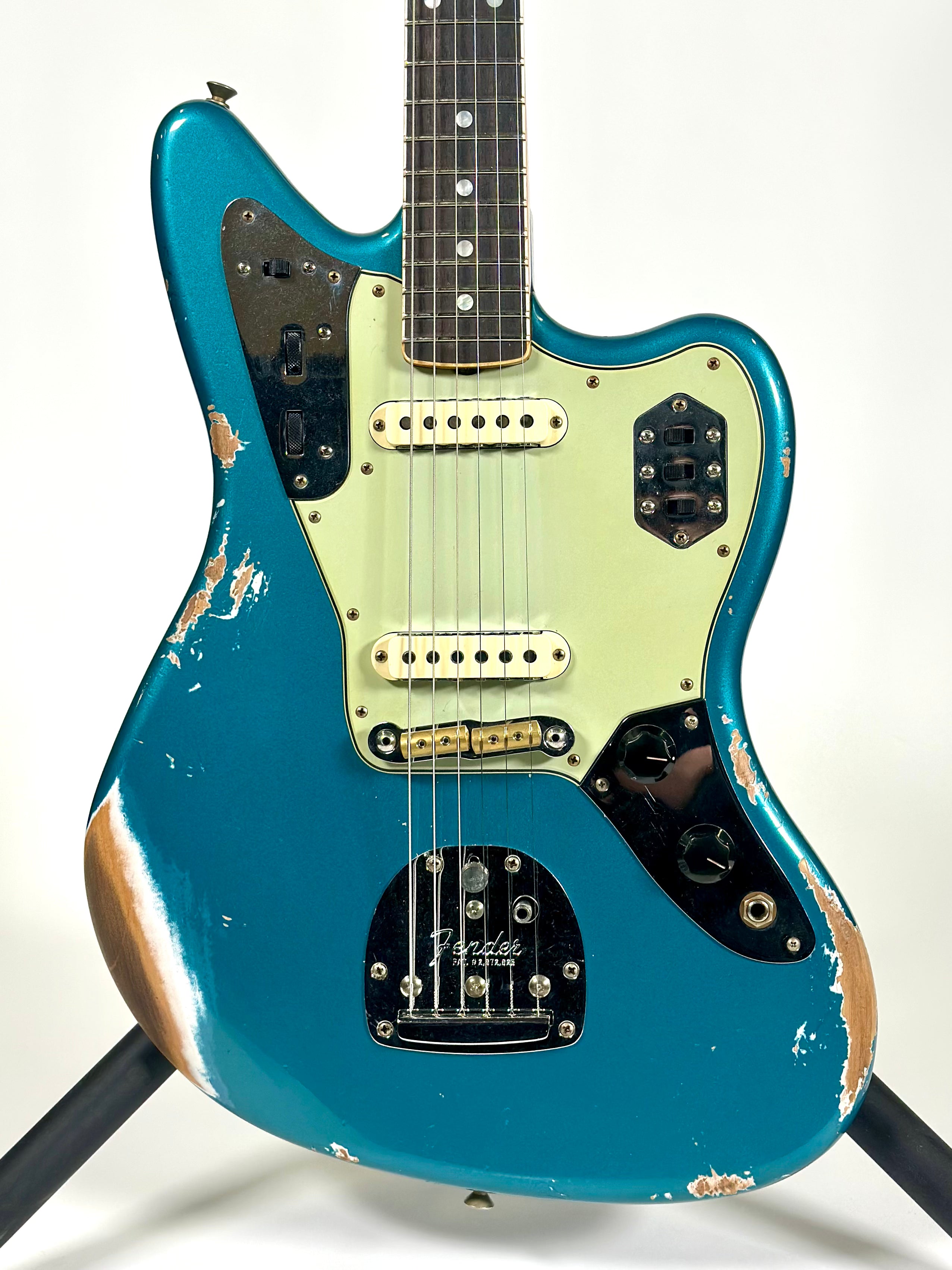 Fender Custom Shop 1965 Jaguar Heavy Relic, Rosewood Fingerboard, Faded Ocean Turquoise