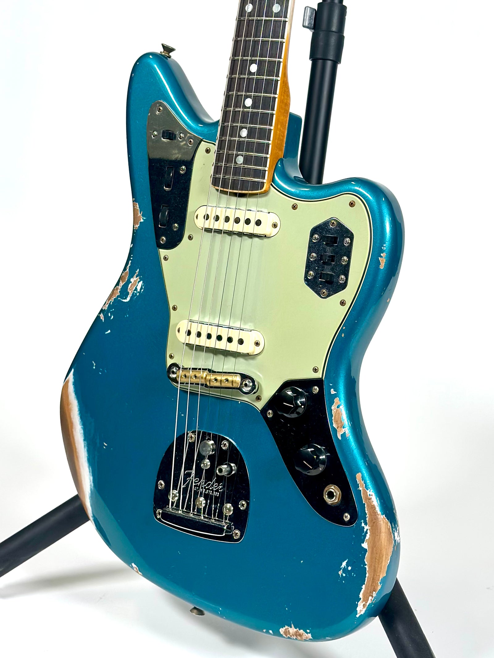 Fender Custom Shop 1965 Jaguar Heavy Relic, Rosewood Fingerboard, Faded Ocean Turquoise