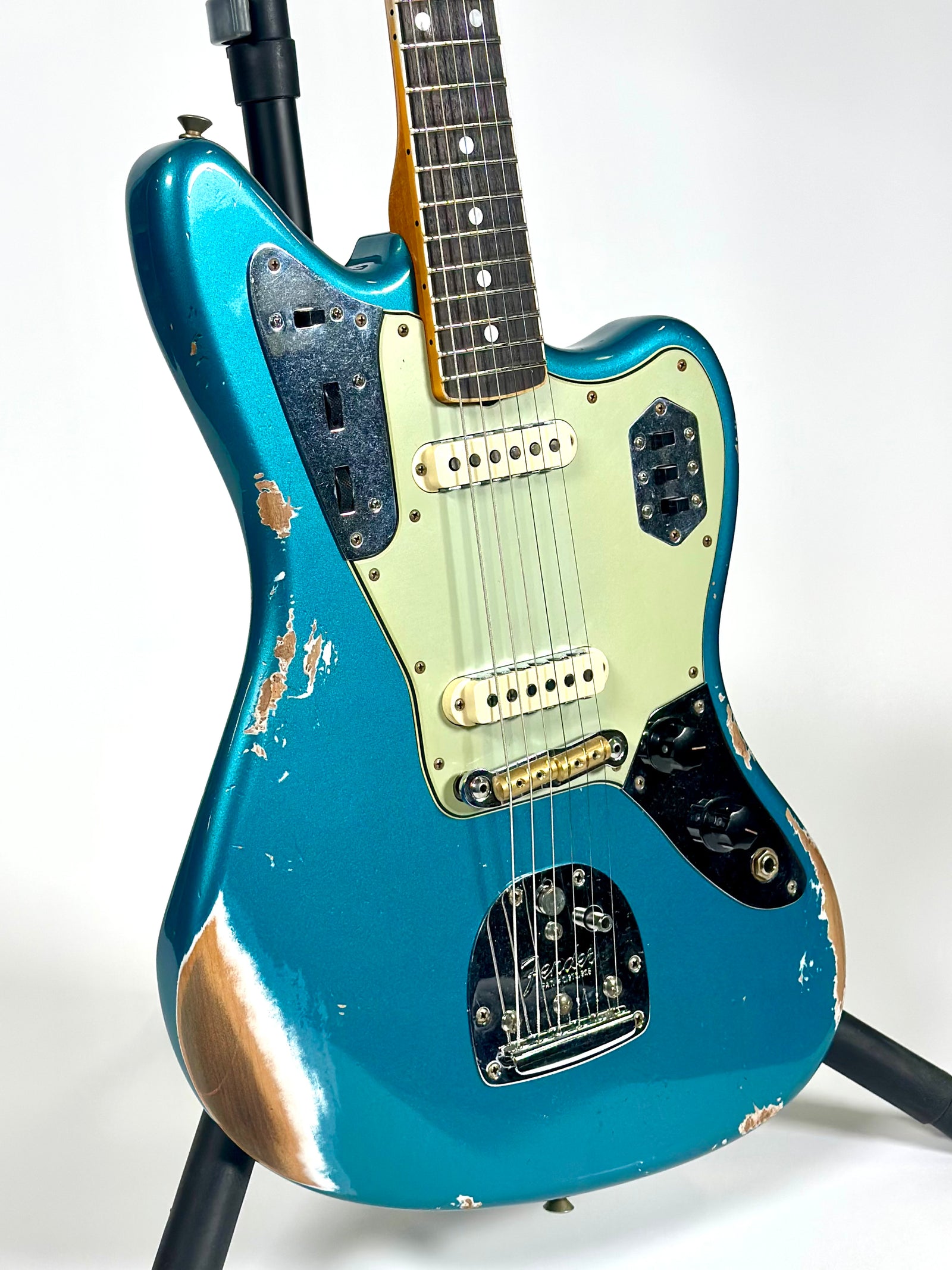 Fender Custom Shop 1965 Jaguar Heavy Relic, Rosewood Fingerboard, Faded Ocean Turquoise