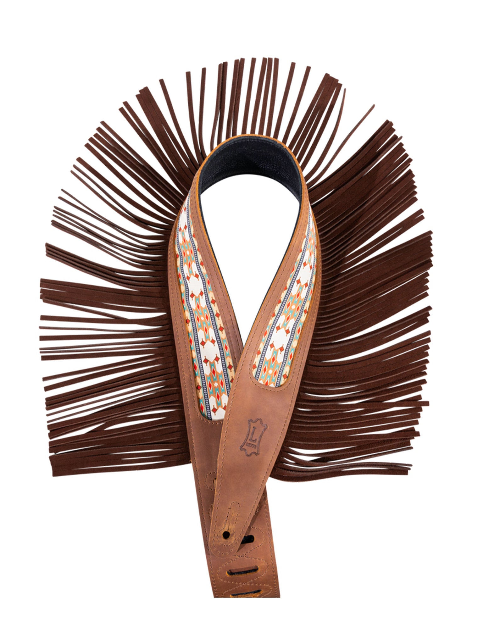 Levy's MG317BOI-BRN 2.5" Wide The Crazy Horse Outlaw Guitar Strap, Brown