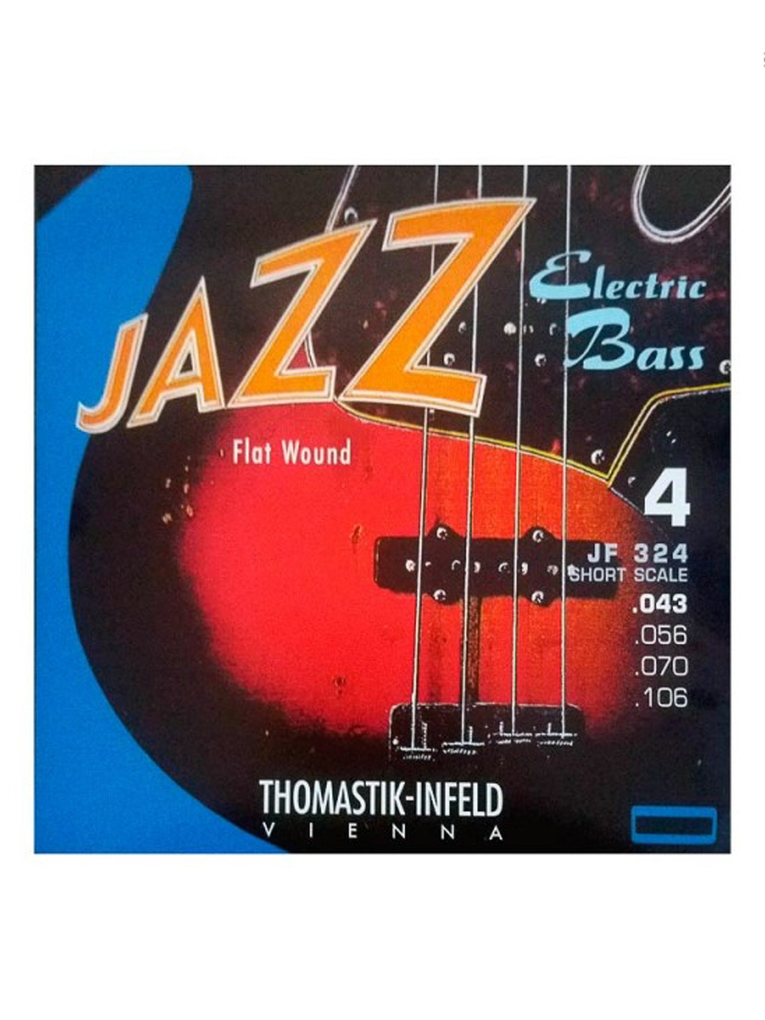 Thomastik-Infeld TGJF324 Jazz Electric Bass Flatwound, 43-106, Short Scale