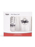 Taylor Pint Glasses, Black Logo, 2 Pack