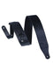 Levy's M26BL-BLK 2 1/2" Wide Black Garment Leather Guitar Strap