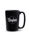 Taylor Rocca Coffee Mug, Black with White Logo, 12oz