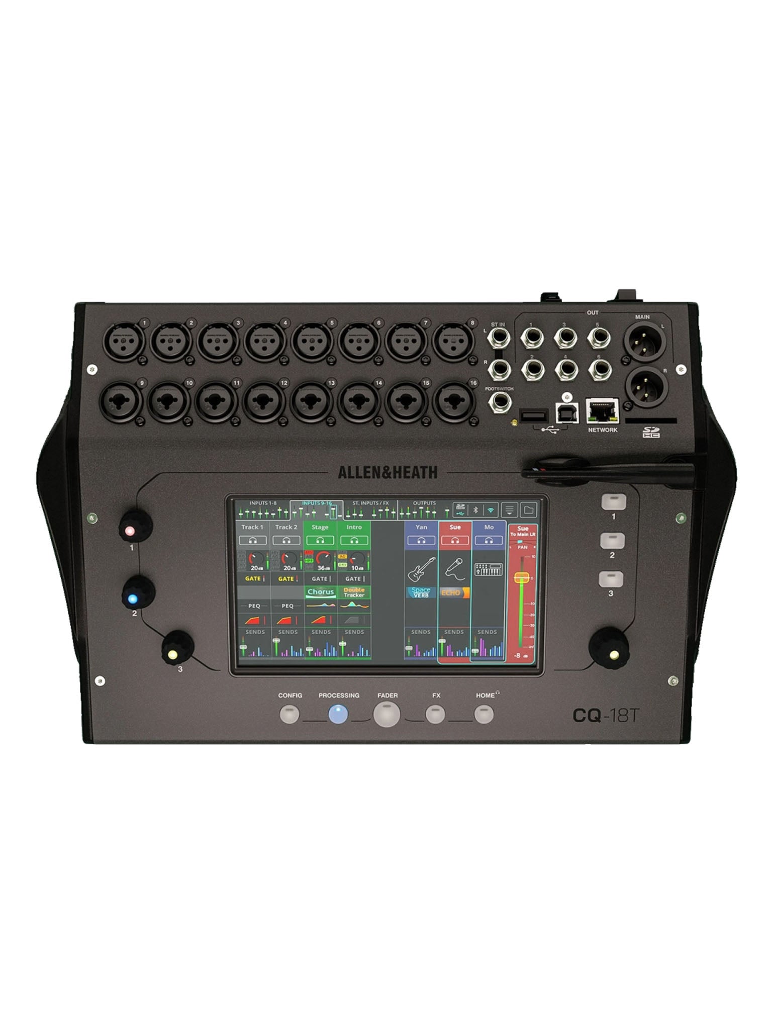 Allen & Heath CQ-18T Ultra-Compact Digital Audio Mixer