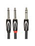 Roland RCC-5-TR28-V2 Interconnect Cable, 1/4" TRS to Dual 1/4", 5ft