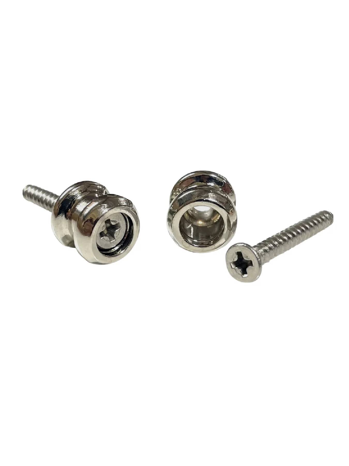 Allparts Strap Buttons for Schaller Strap Lock System, Nickel