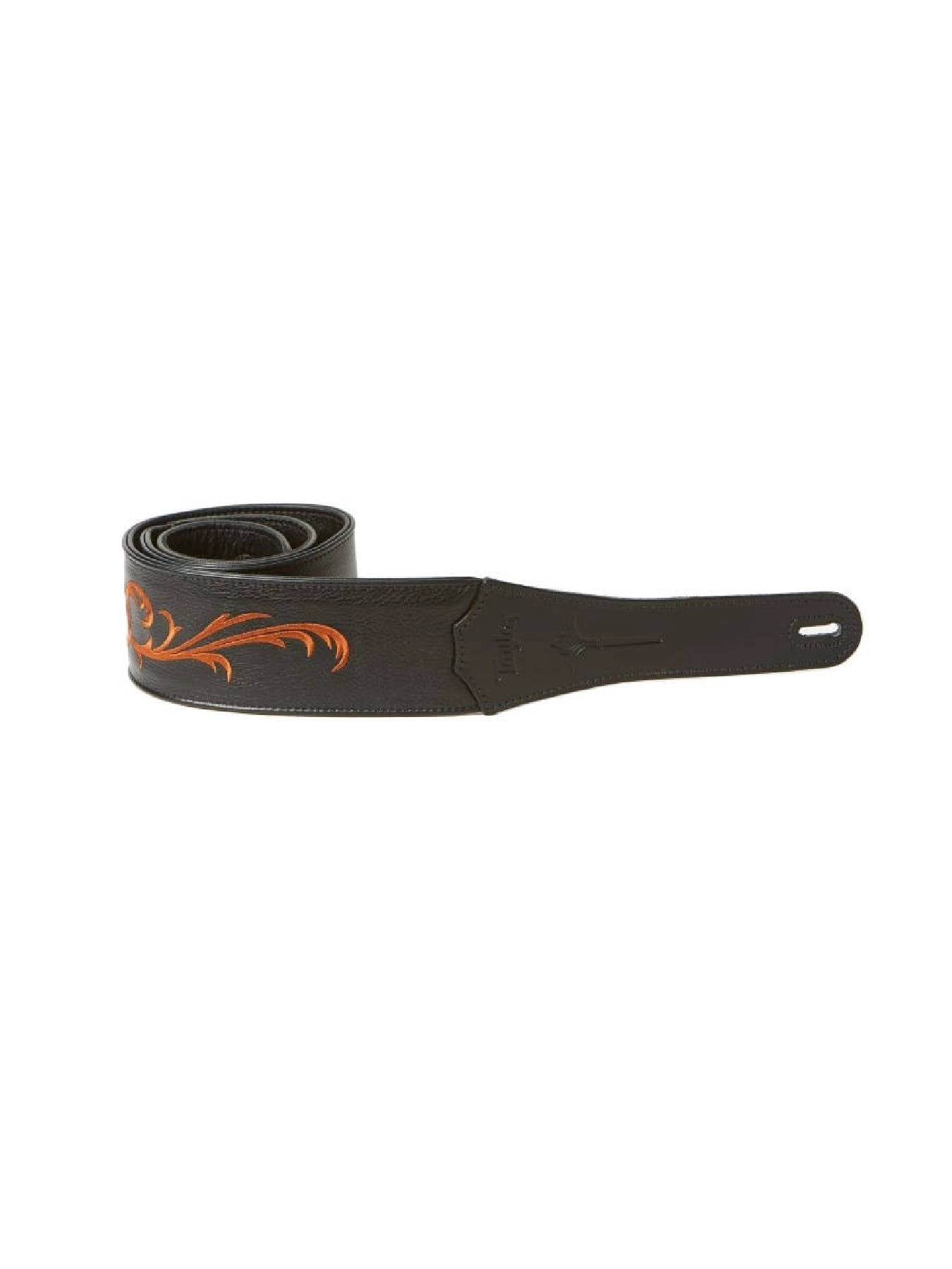 Taylor Nouveau Black Leather Strap, 3"