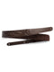 Taylor Vegan Leather Strap with Stitching, Chocolate Brown, 2"