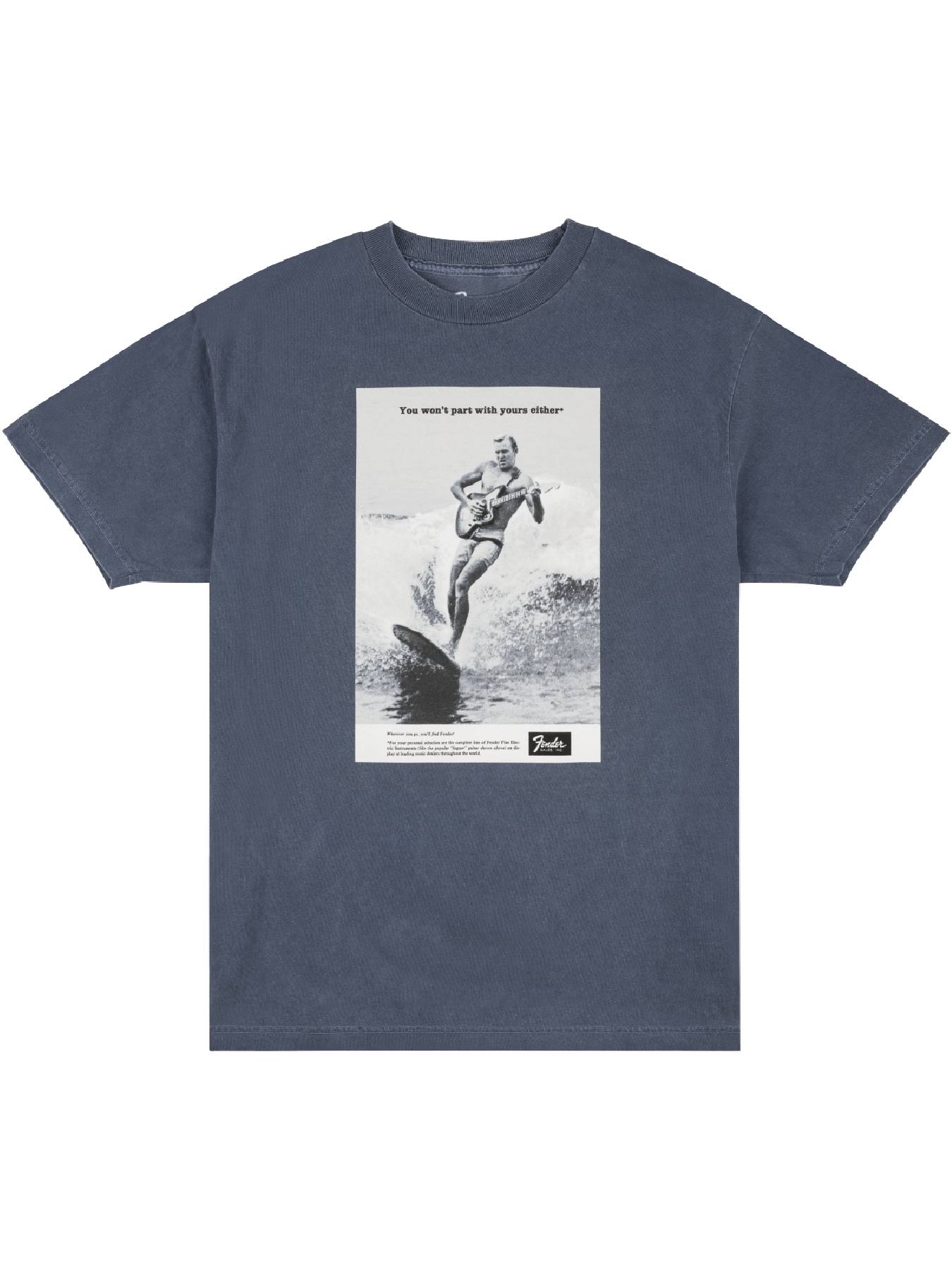 Fender Vintage Ad Surfer Tee, Ocean