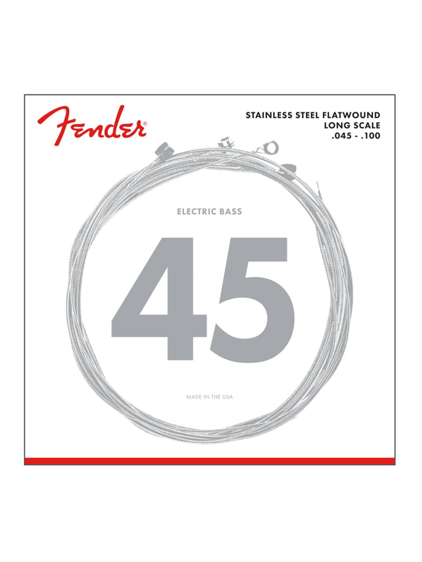 Fender Stainless 9050's Flatwound Bass Strings, .045 -.100