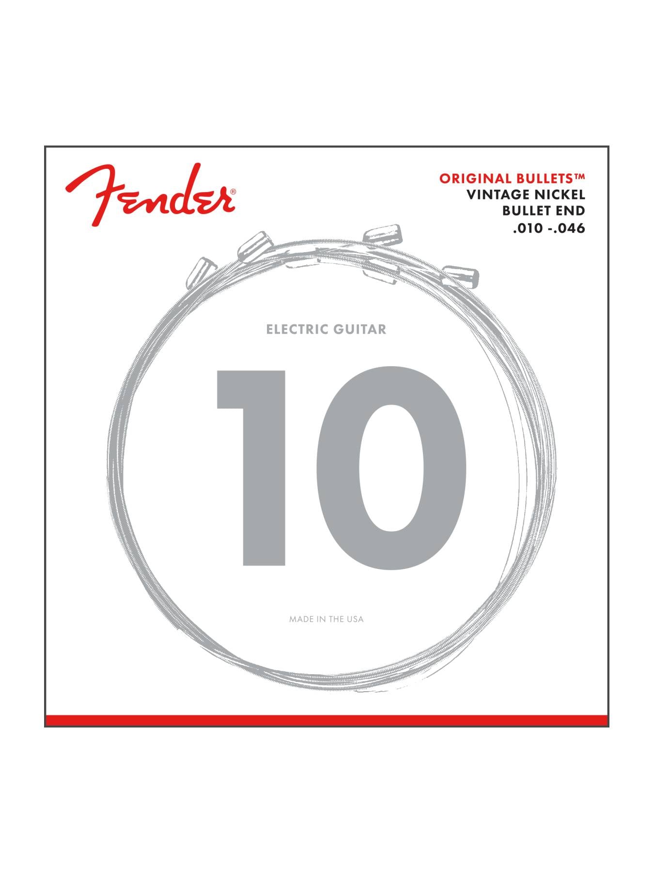 Fender Original Bullet Strings, Pure Nickel, .010 - .046