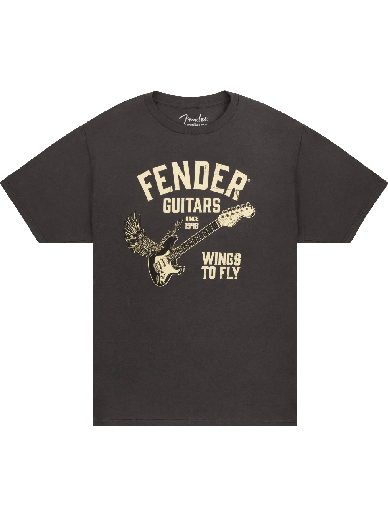 Fender® Wings To Fly T-Shirt, Vintage Black, XL