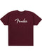 Fender Spaghetti Logo T-Shirt, Oxblood